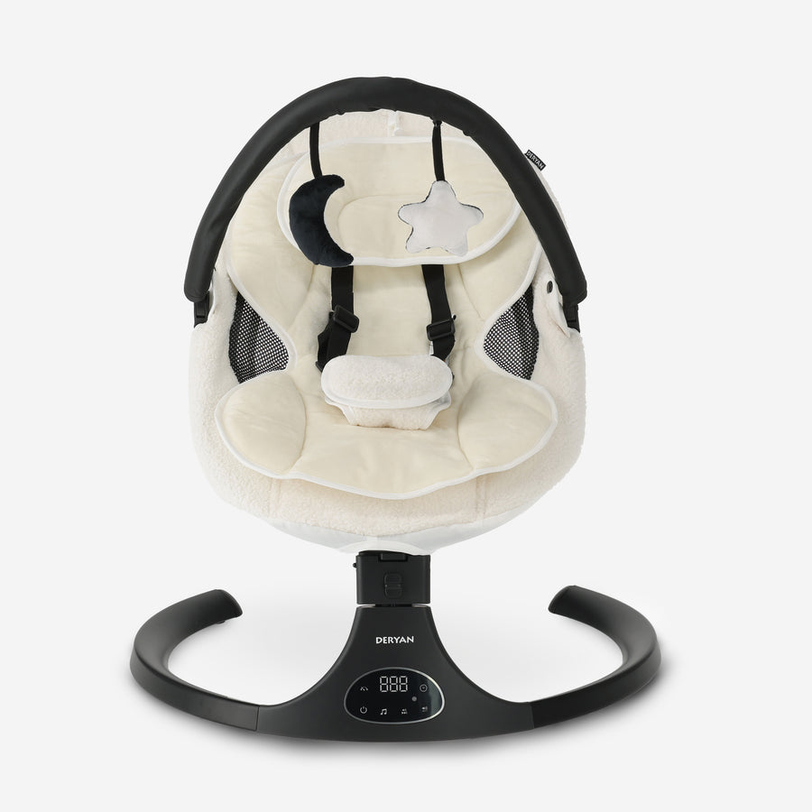 Teddy Elektrische Wipstoel - Baby Schommelstoel - Wit