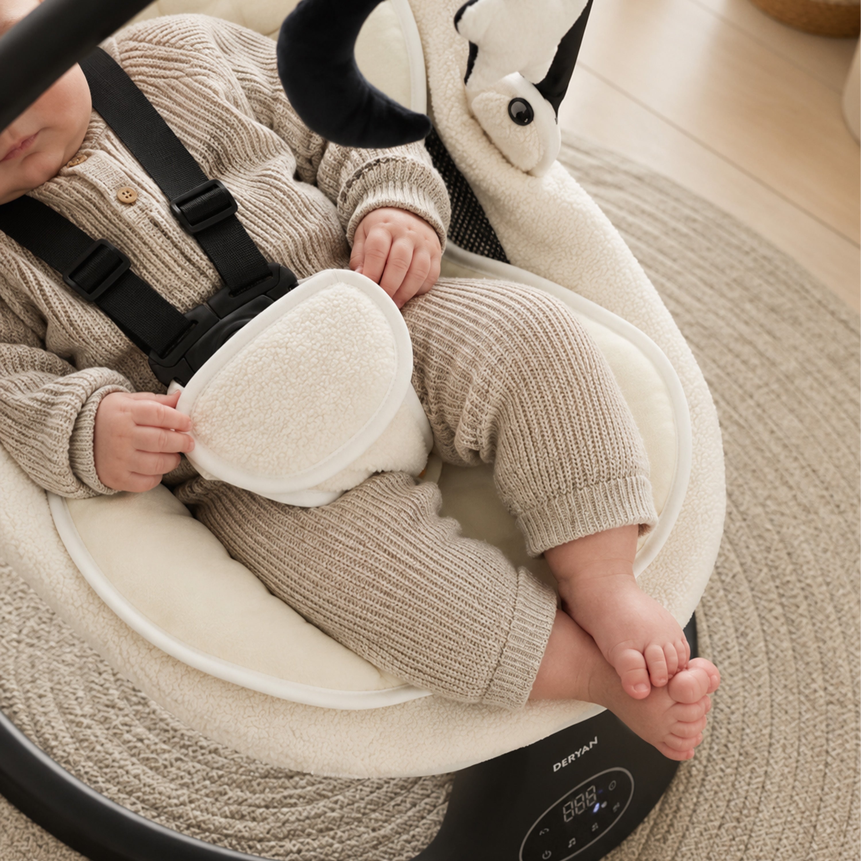 Teddy Elektrische Wipstoel - Baby Schommelstoel - Wit