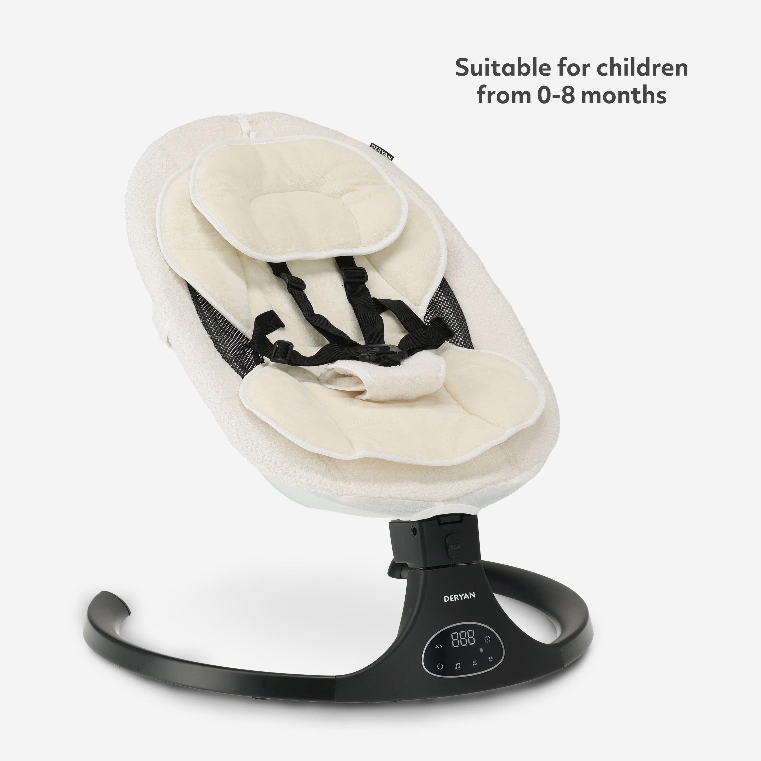 Teddy Elektrische Wipstoel - Baby Schommelstoel - Wit