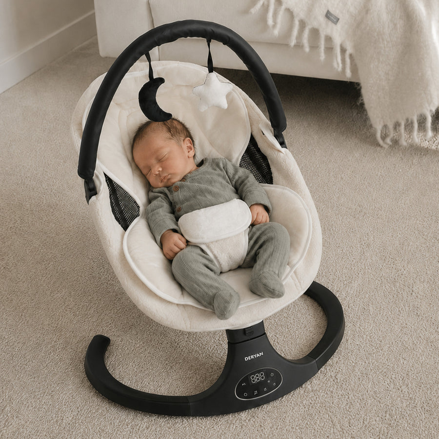 Teddy Elektrische Wipstoel - Baby Schommelstoel - Wit