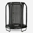 140 cm Kids' Trampoline with Safety Net - Black