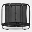 305 cm Kids' Trampoline with Safety Net and Ladder - Black