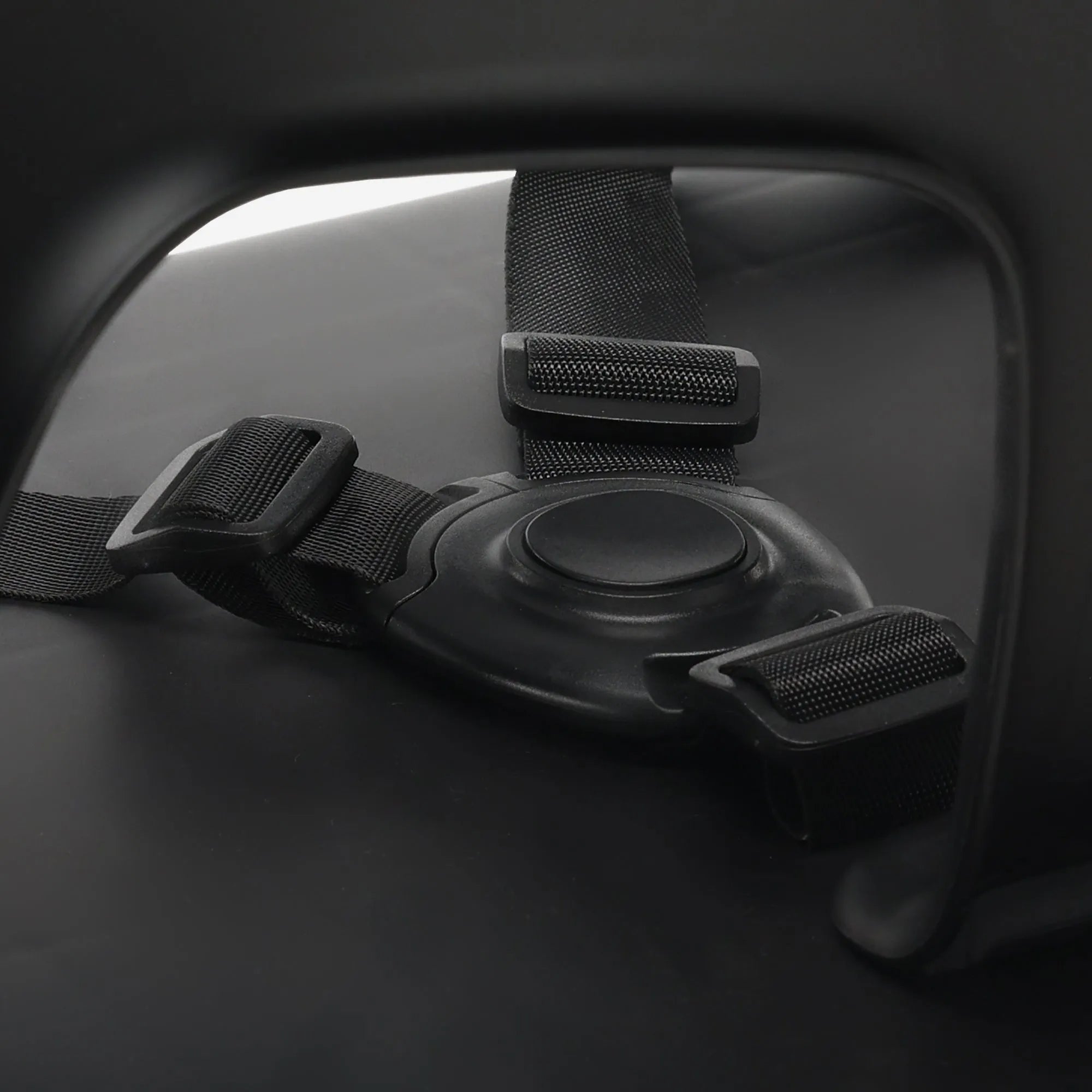 DERYAN Luxury High Chair with Bouncer - Black/Nougat