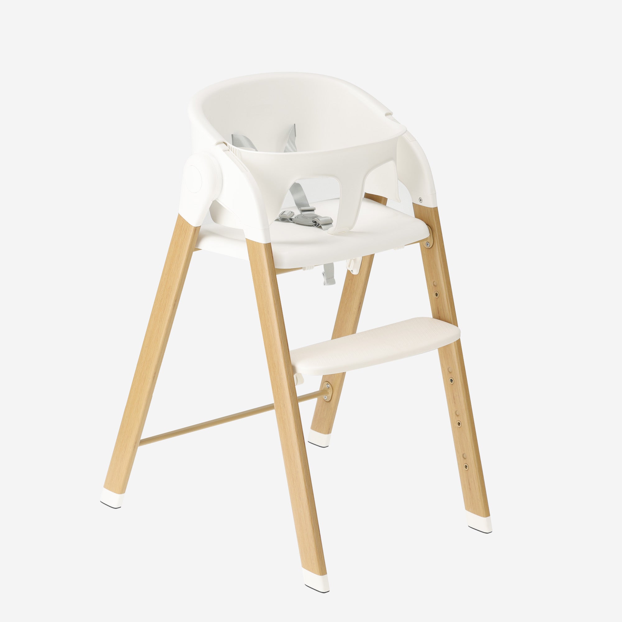 Luxury High Chair White / Wood