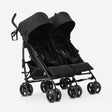 Miles Duo Stroller - Twin Stroller - Lightweight Double Stroller - Black