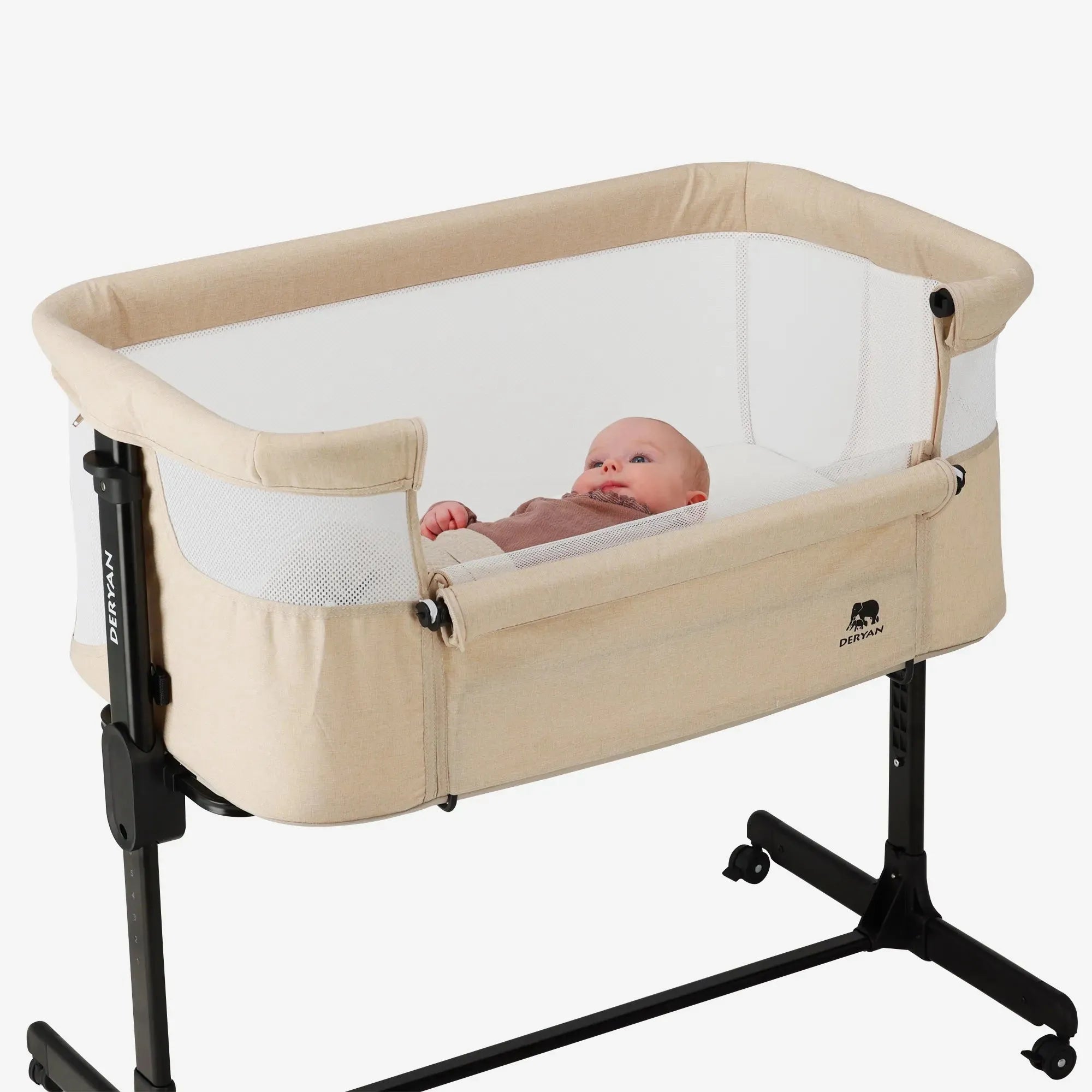 Co-Sleeper Snoozy Crib - Sand Melange