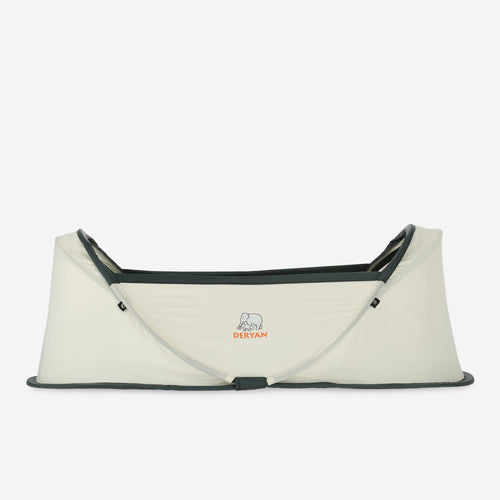 Campingseng for spedbarn - kremfarget