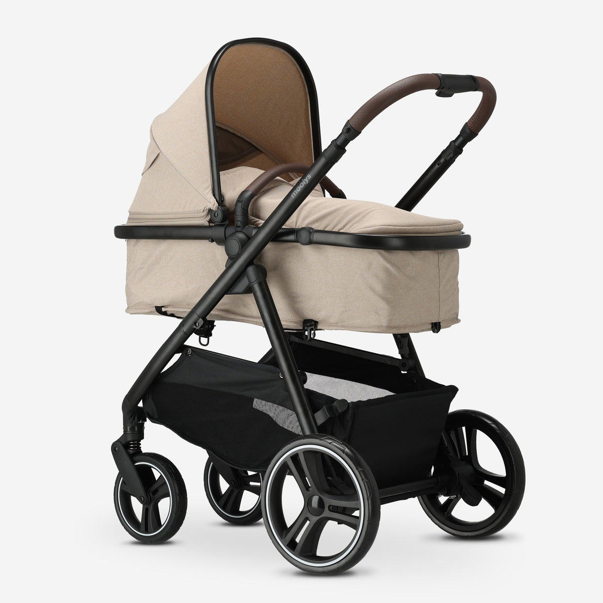 Mooiys Luca 3-in-1 Stroller - Multifunctional Stroller - Includes Car Seat - Nougat