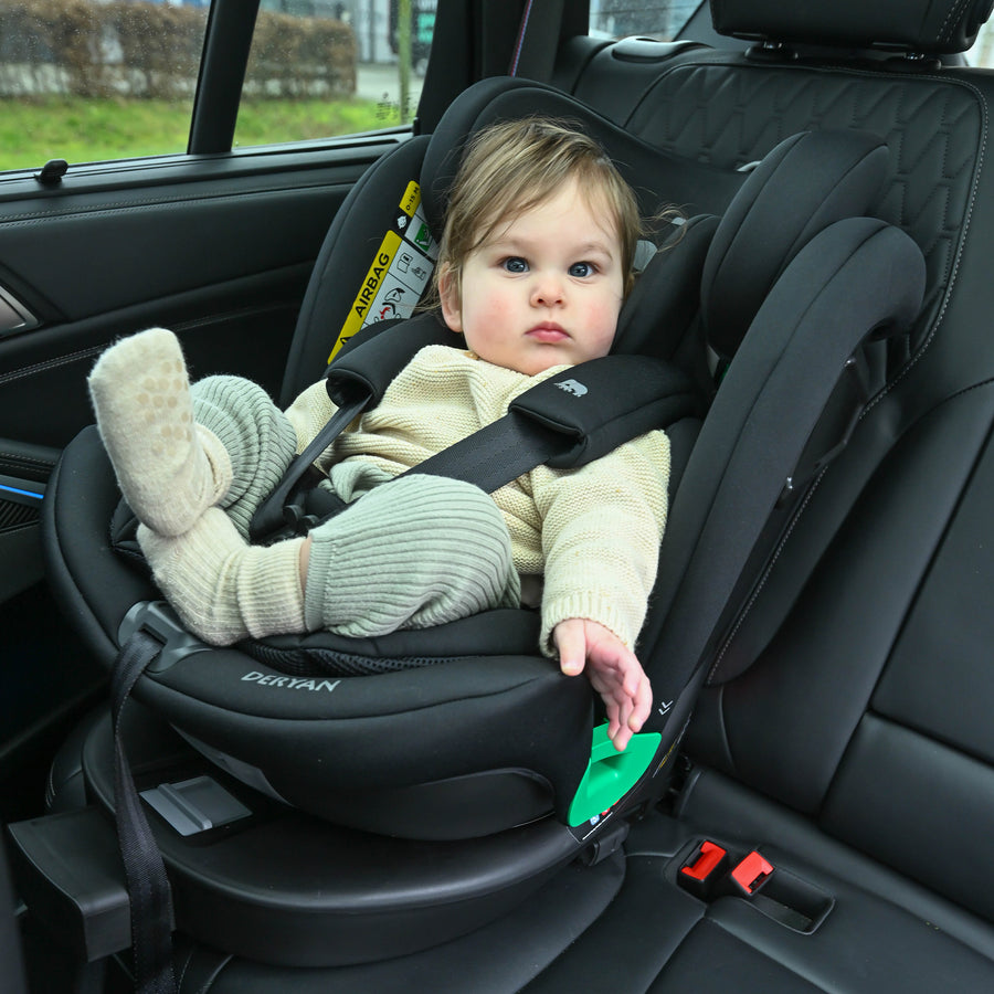 Seggiolino auto Chase Luxe i-Size - 0-36 kg - Supporto Isofix - Rotazione a 360° - Nero