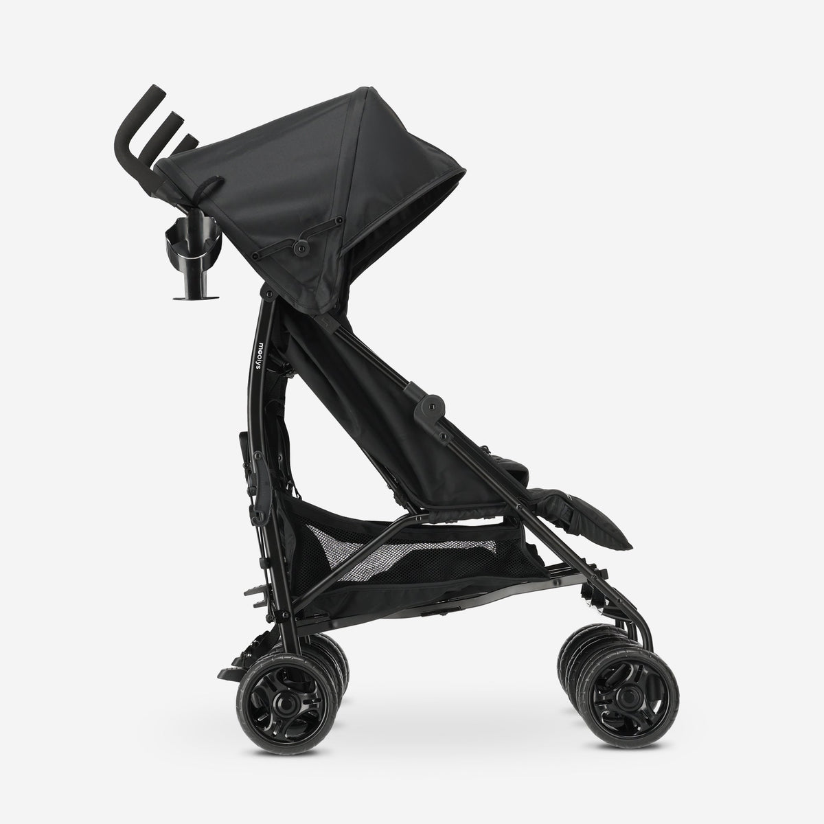 Miles Duo Buggy - Tweeling Buggy - Lichtgewicht dubbele buggy - Zwart