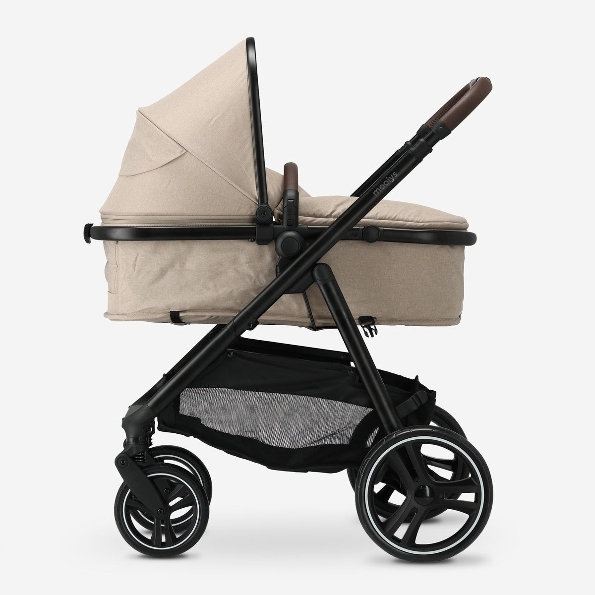 Mooiys Luca 3-in-1 Stroller - Multifunctional Stroller - Includes Car Seat - Nougat