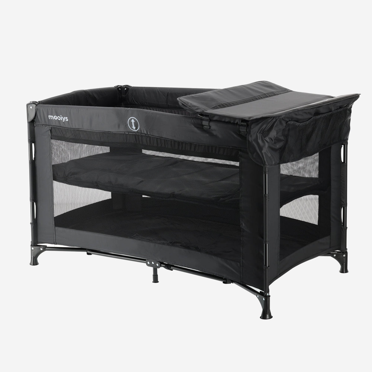 Mooiys Campingbed 120x60cm - Zwart