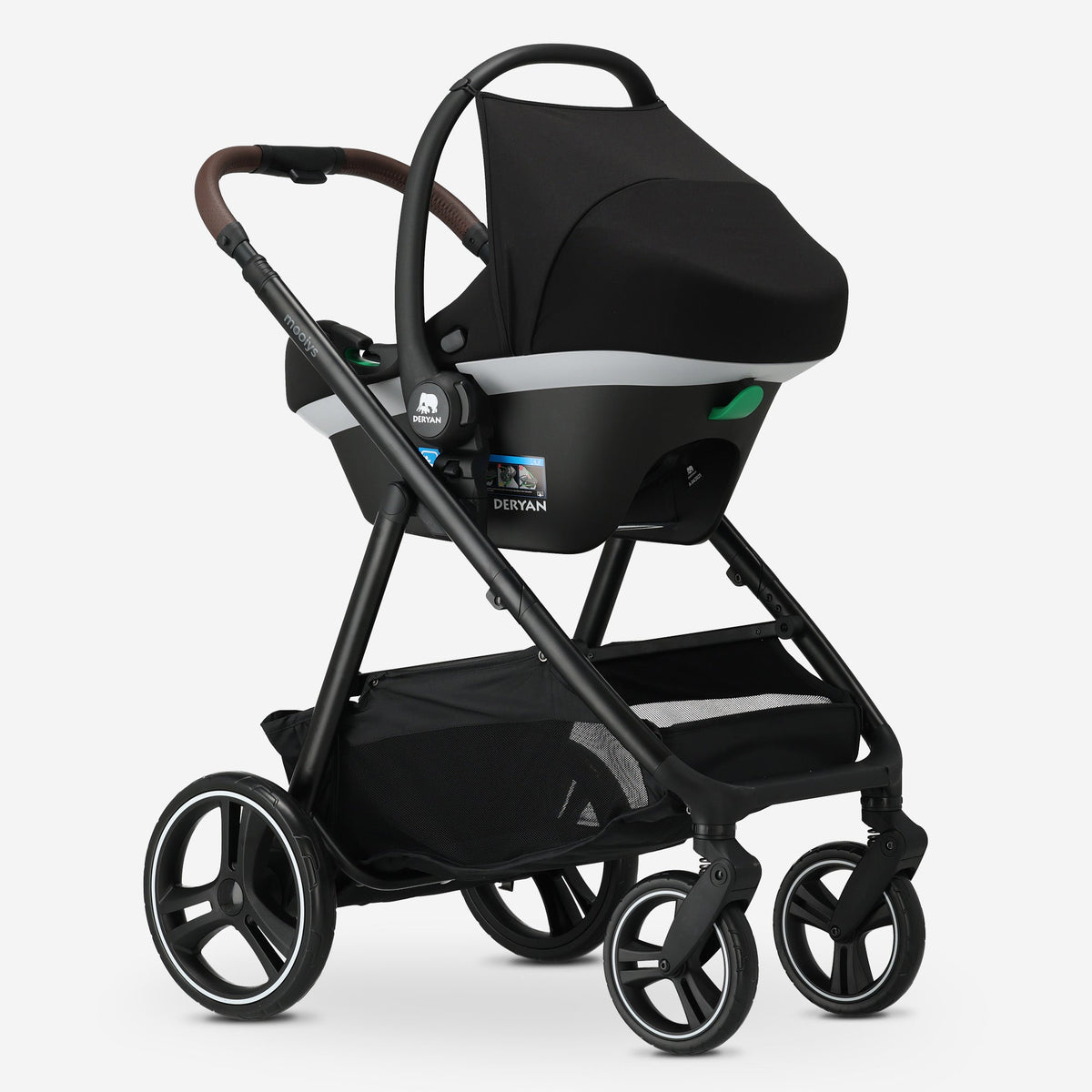 Mooiys Luca 3-in-1 Stroller - Multifunctional Stroller - Includes Car Seat - Nougat