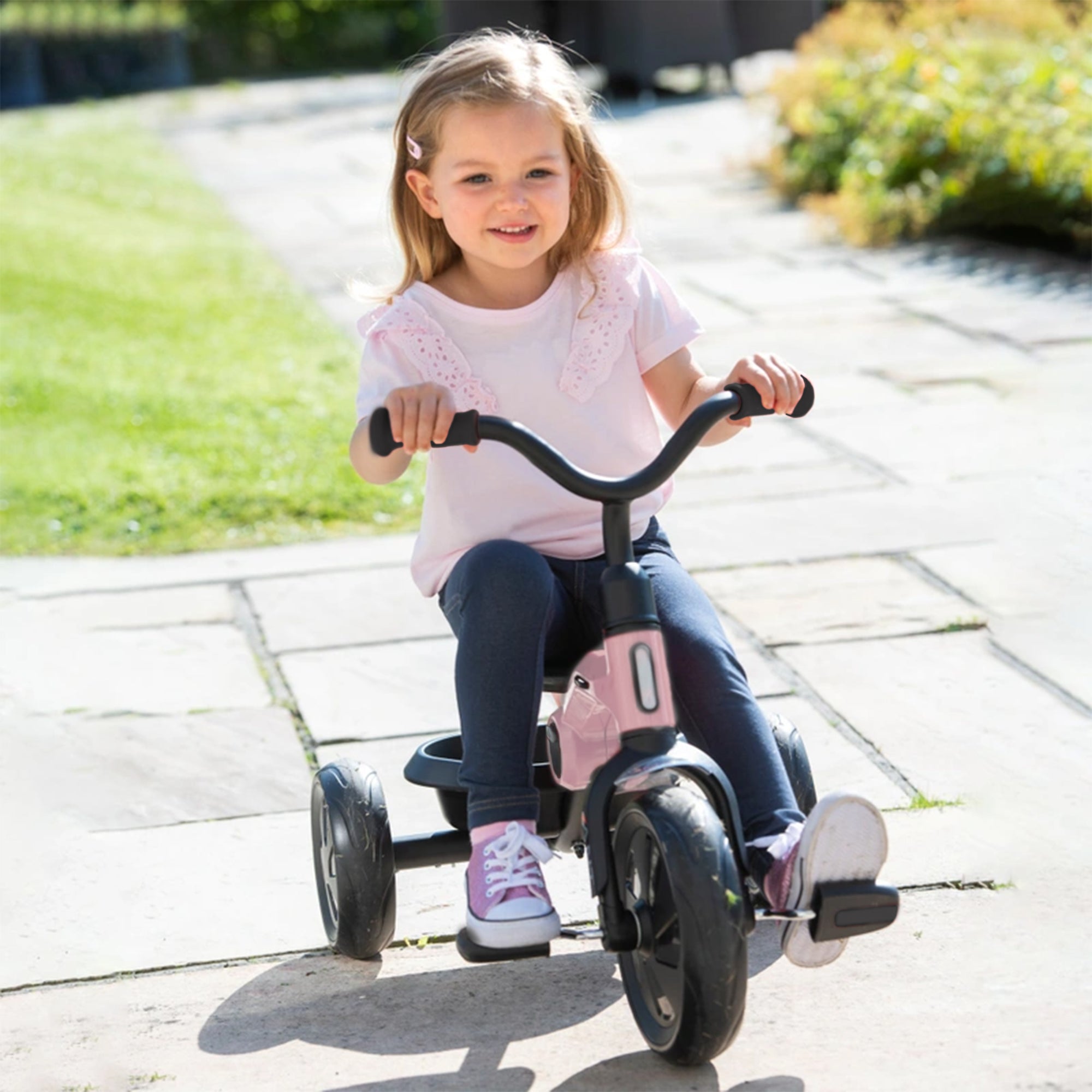Drifter Tricycle with push bar Rosé 