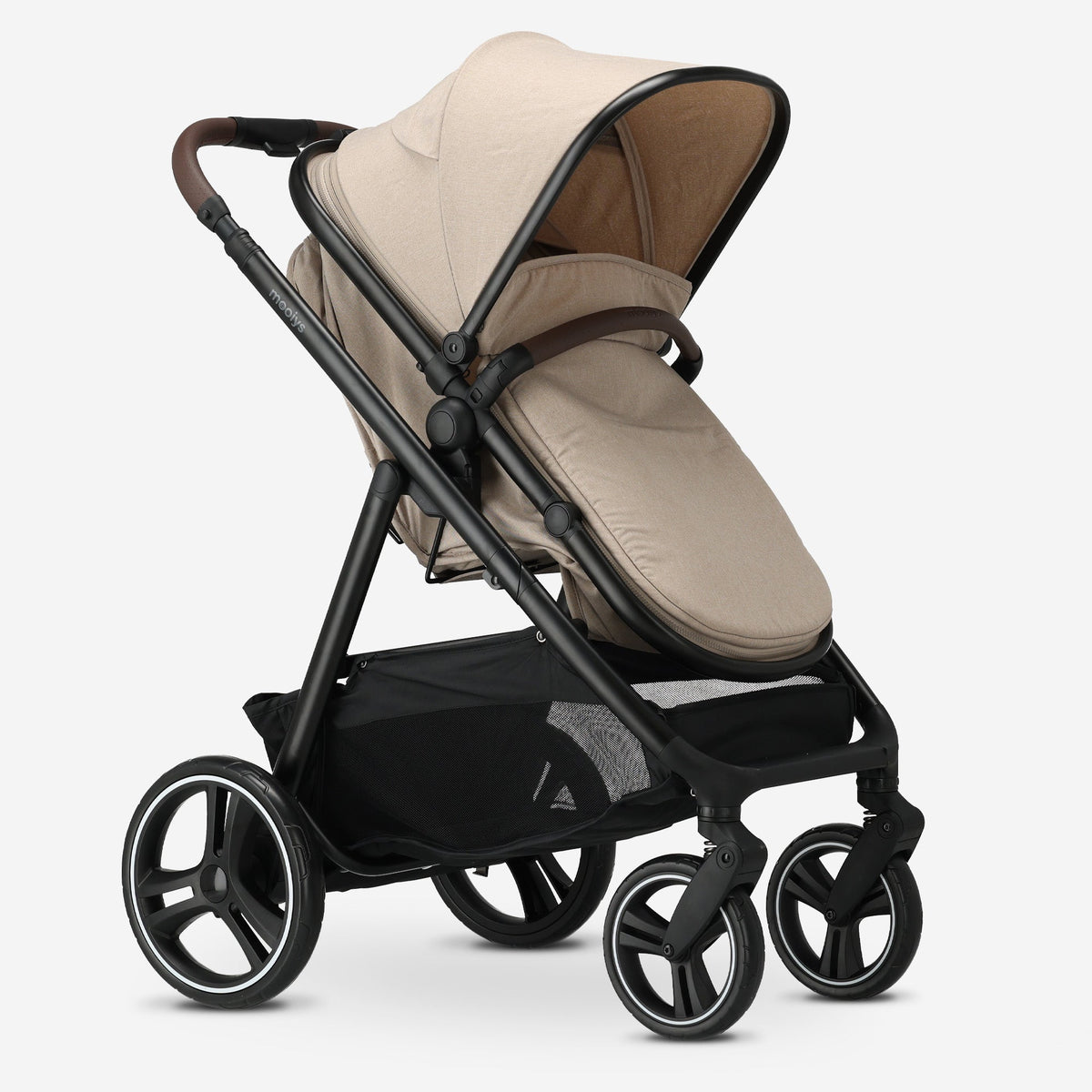 Mooiys Luca 3-in-1 Stroller - Multifunctional Stroller - Includes Car Seat - Nougat