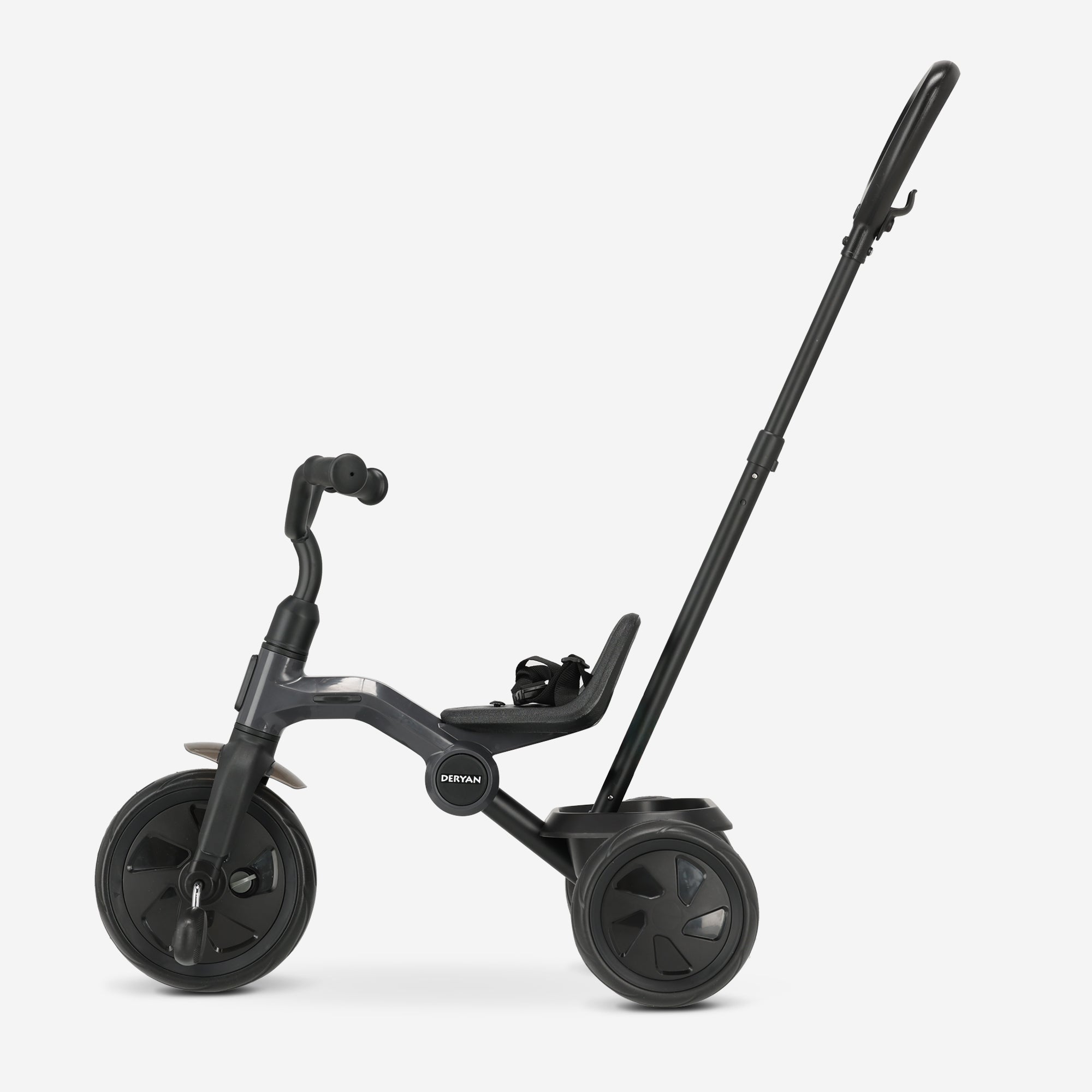 Drifter Tricycle with push bar Black