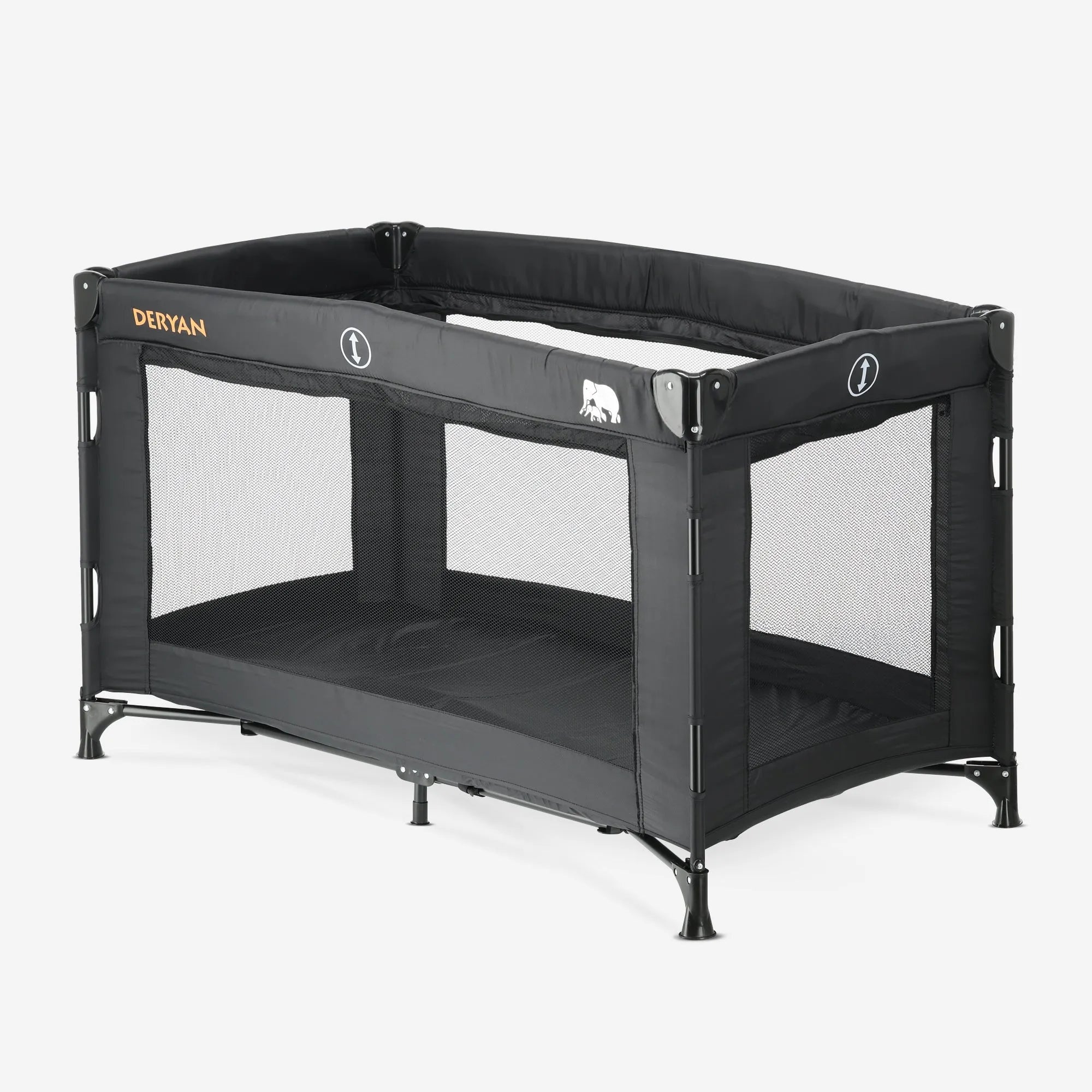 Lit De Camping Double Pliable Avec Sac – Noir – Capacité 136 Kg