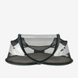 Baby Luxe Zilver pop-up reisbed met zelfopblaasbaar matras muggennet <1 mm en 50% UV-bescherming