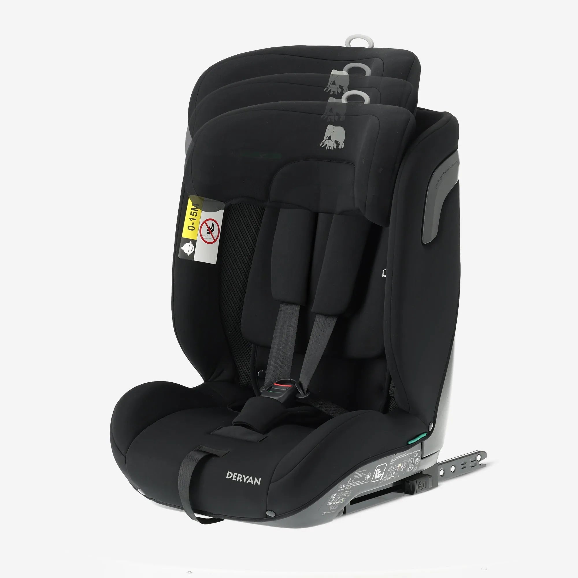 Carter Luxe i-Size/isofix Car Seat 76-150 cm - 9-36 kg - Deep seat - Adjustable headrest - Safety systems - Easy to clean - Group 1/2/3