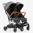 Rolo Duo Buggy X2 Gray duo buggy with two seats and compact gray design