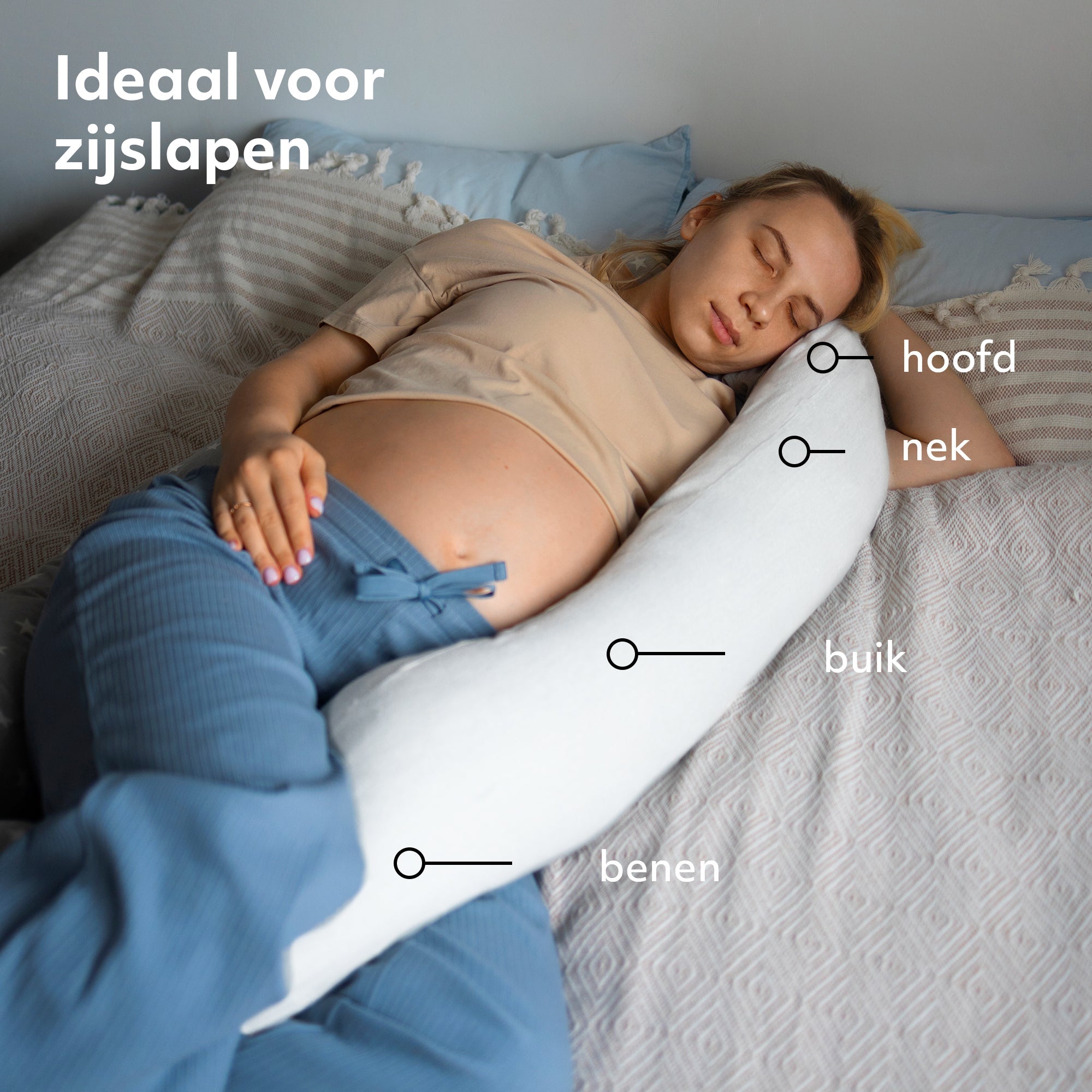 Pregnancy pillow white