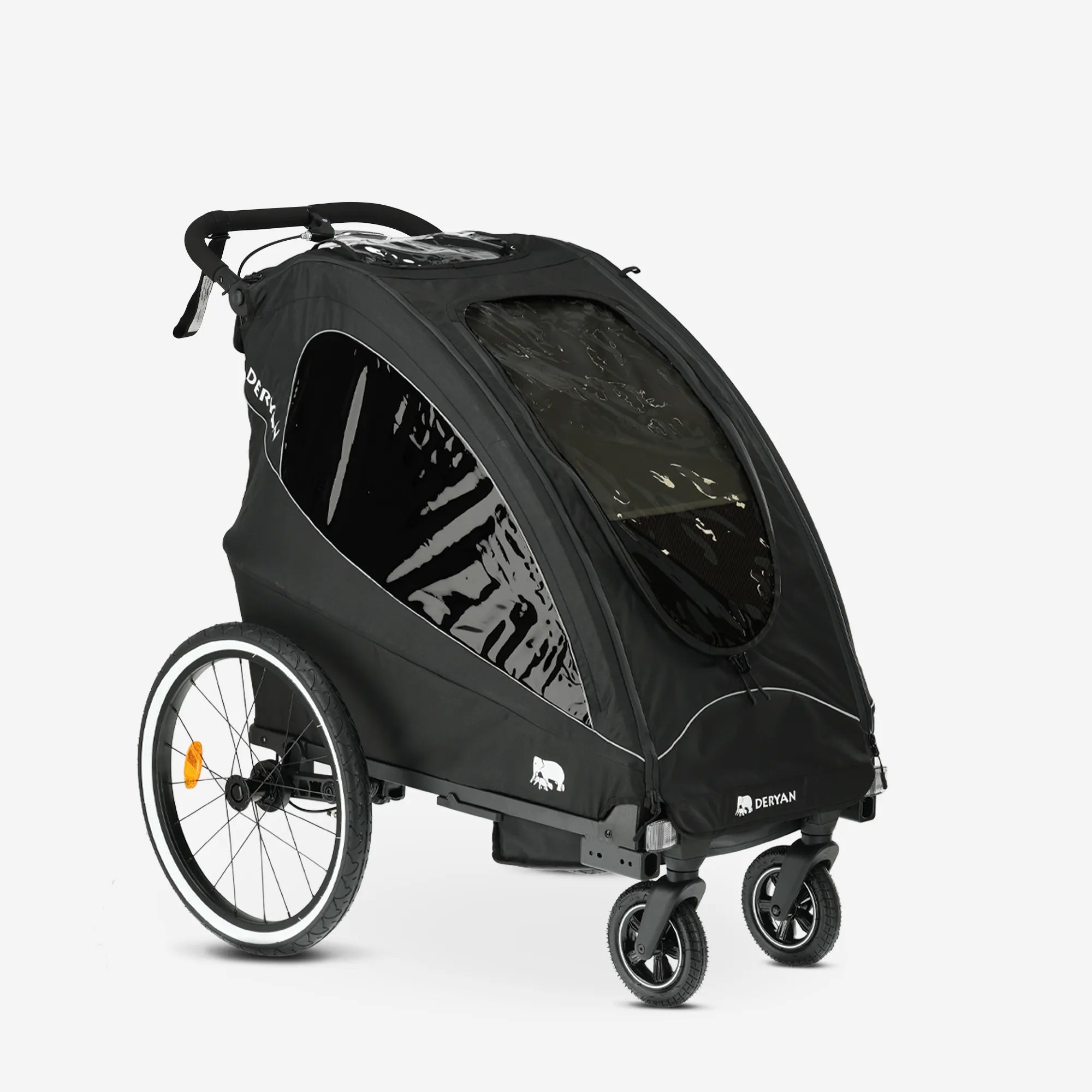 Luxury Bicycle Trailer - bike trailer, stroller and running stroller - 1 person
