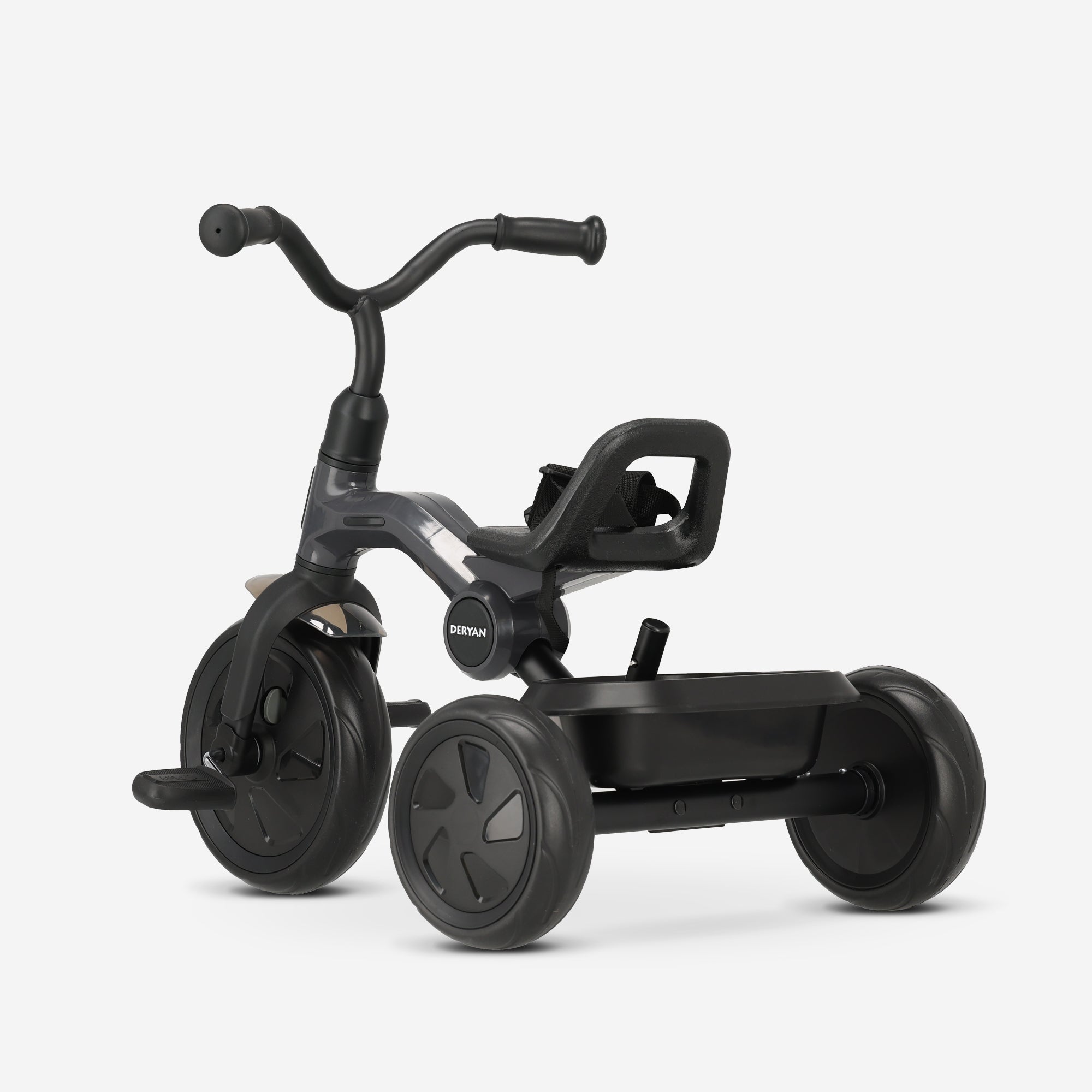 Drifter Tricycle with push bar Black