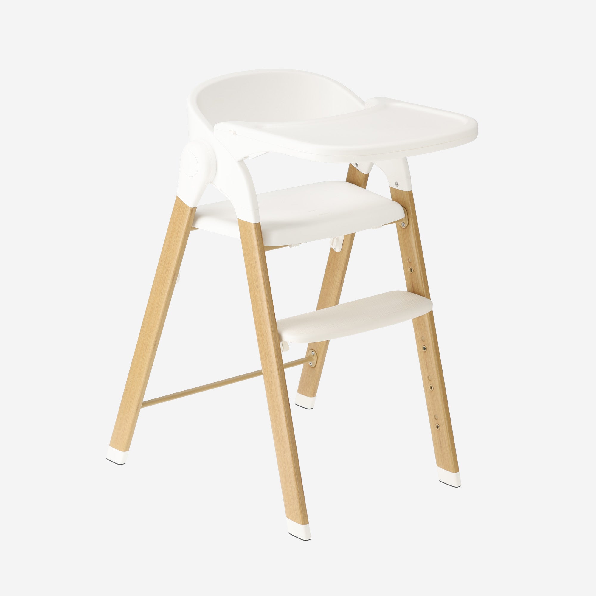 Luxury High Chair White / Wood