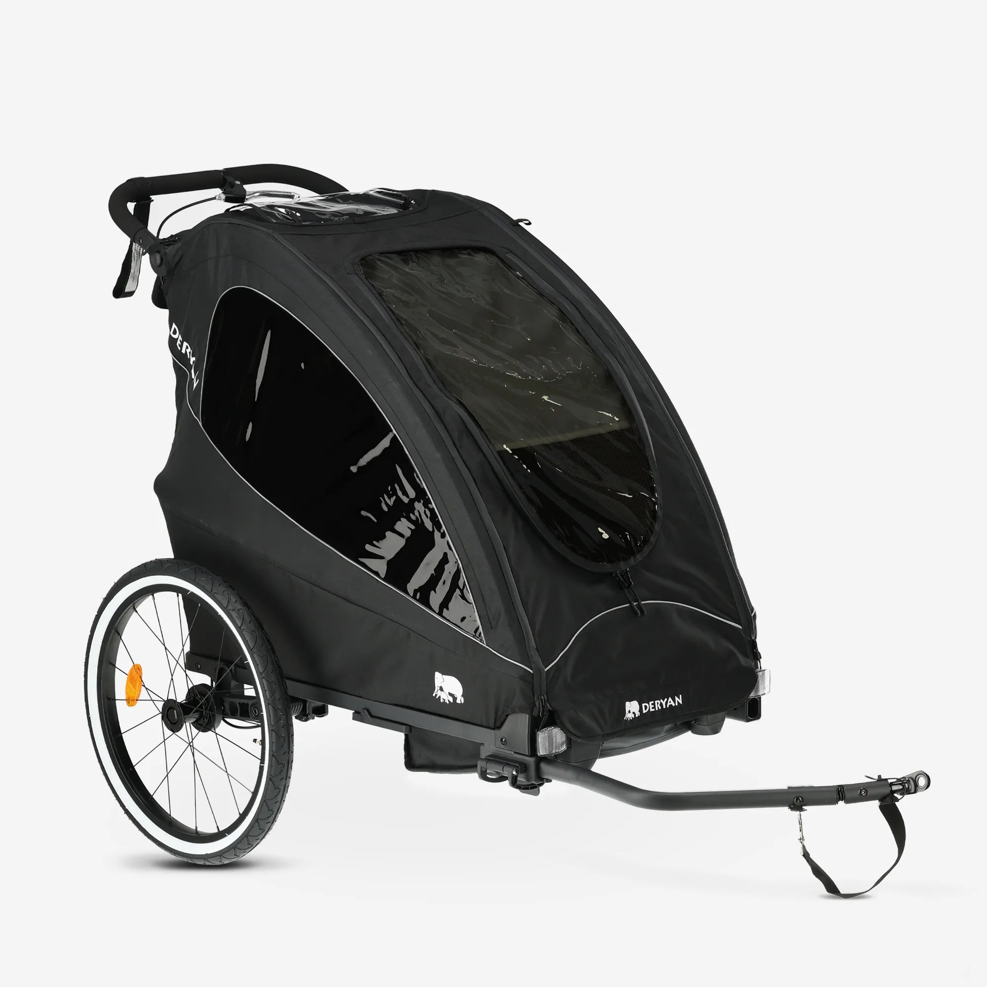 Luxury Bicycle Trailer - bike trailer, stroller and running stroller - 1 person