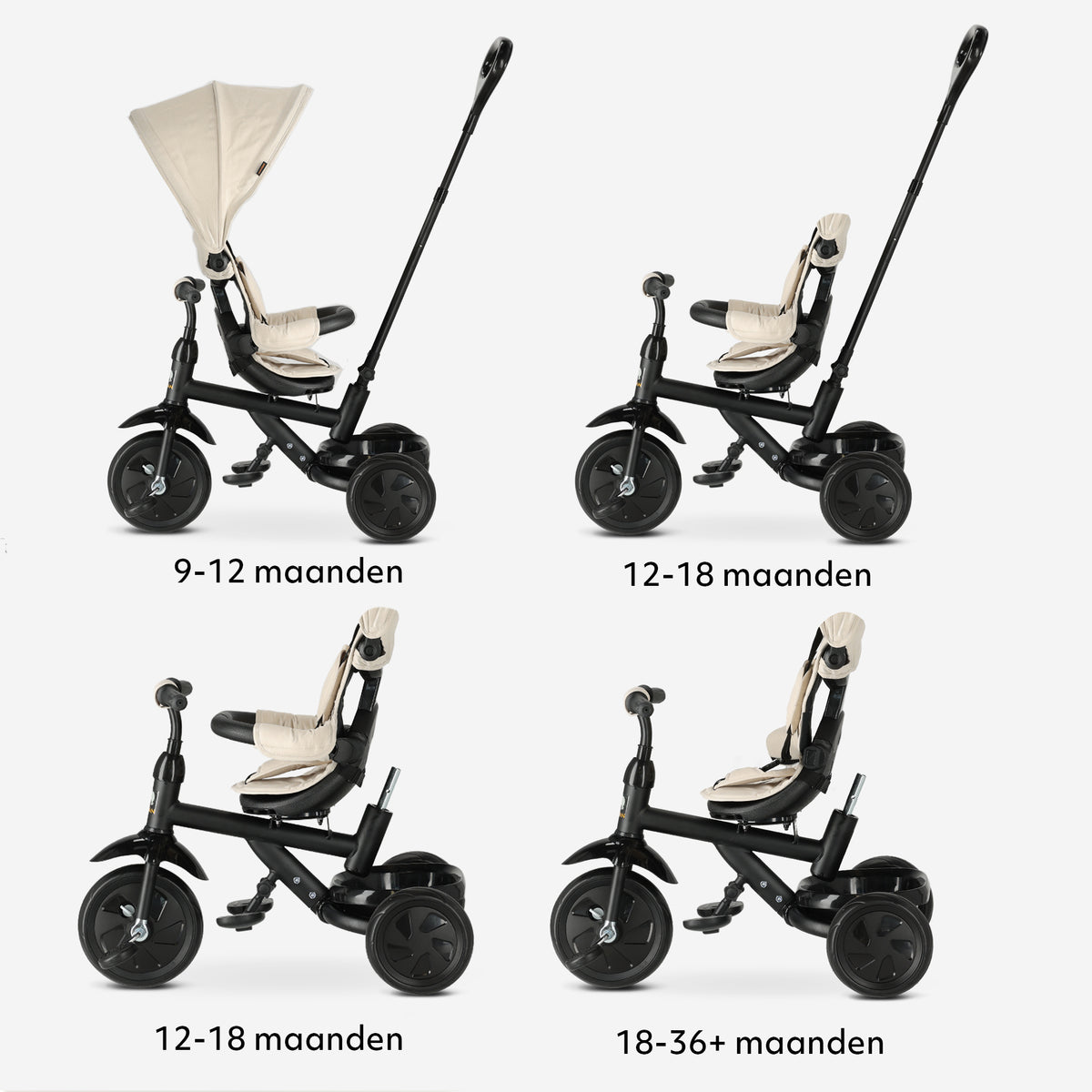 Trybike Tricycle/Draisienne Evolutive Crème « La Nounourserie Trybike Tricycle/Draisienne Evolutive Crème « La Nounourserie