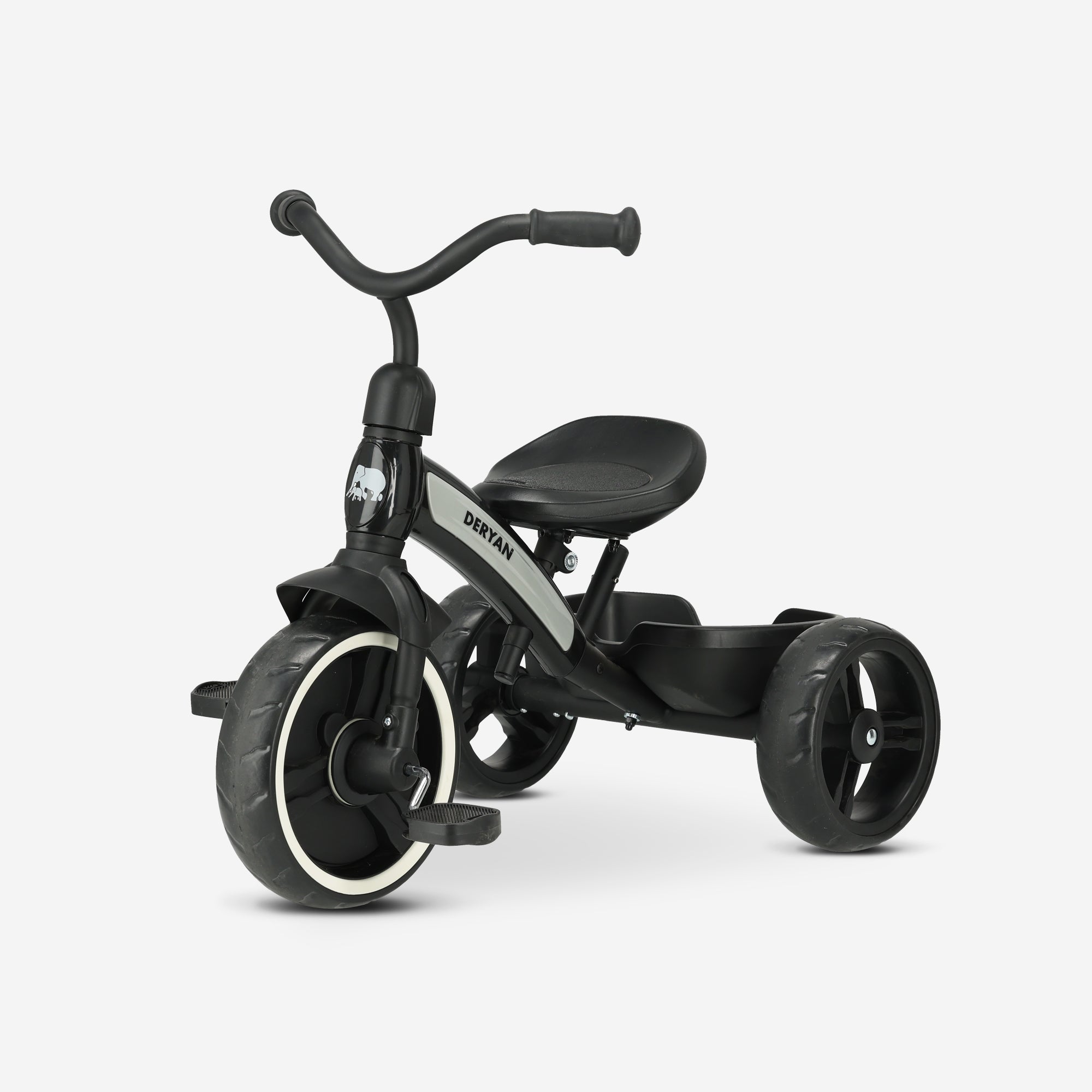 Trehjuling med skjutstång