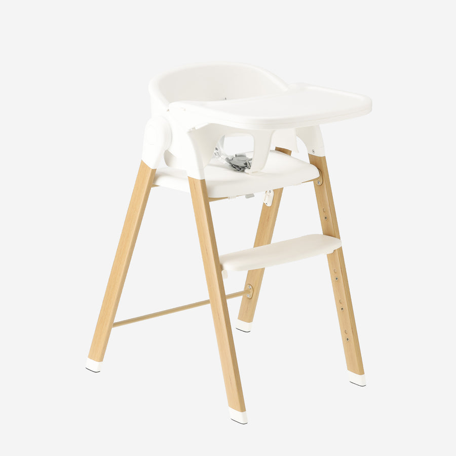 Seggiolone di Lusso Bianco / Legno