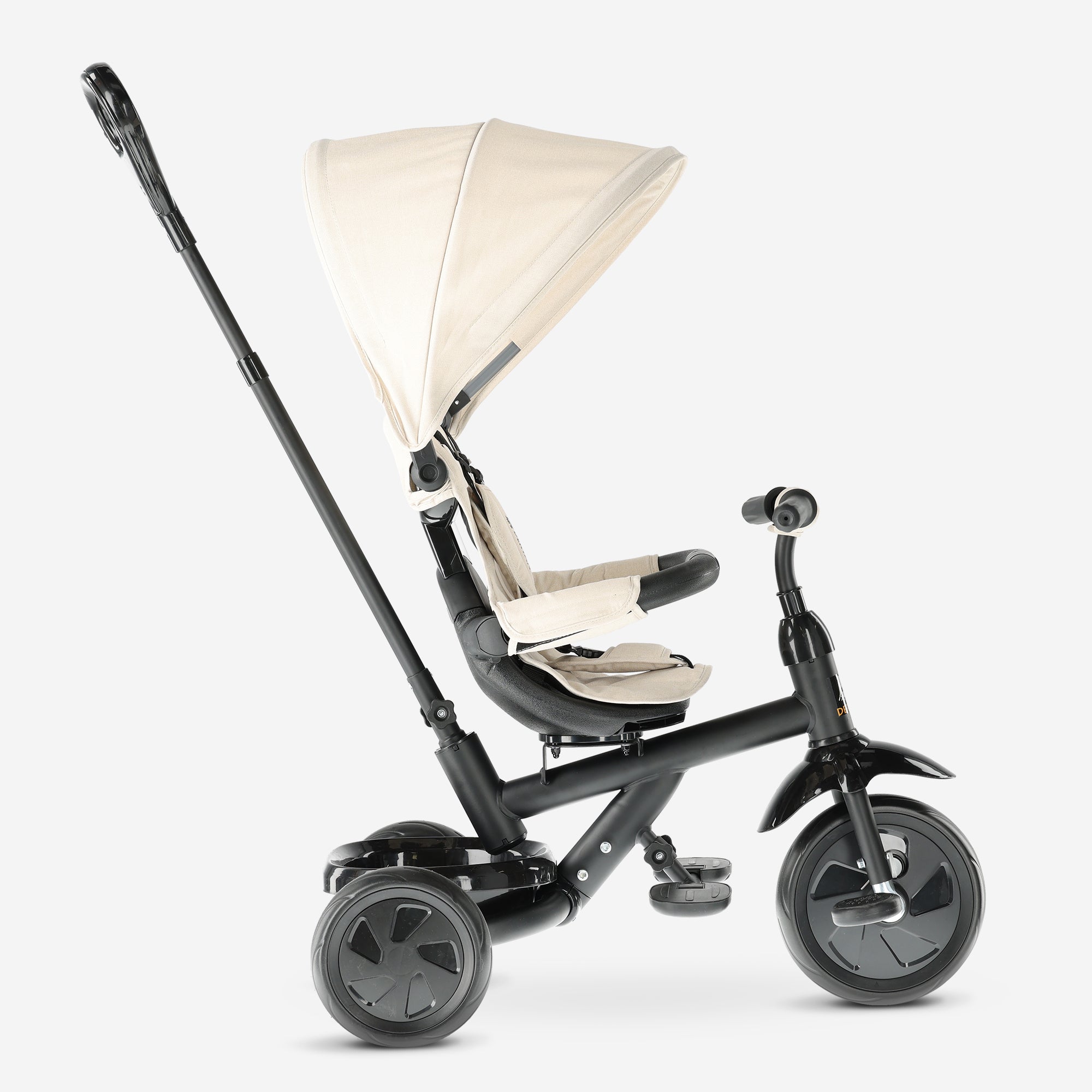 Adventurer Tricycle with push bar Beige