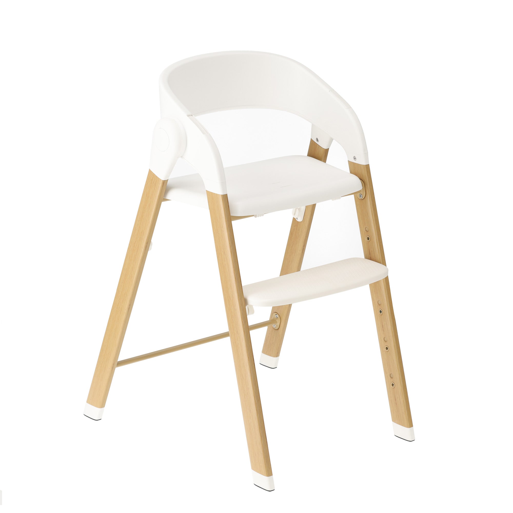 Luxury High Chair White / Wood
