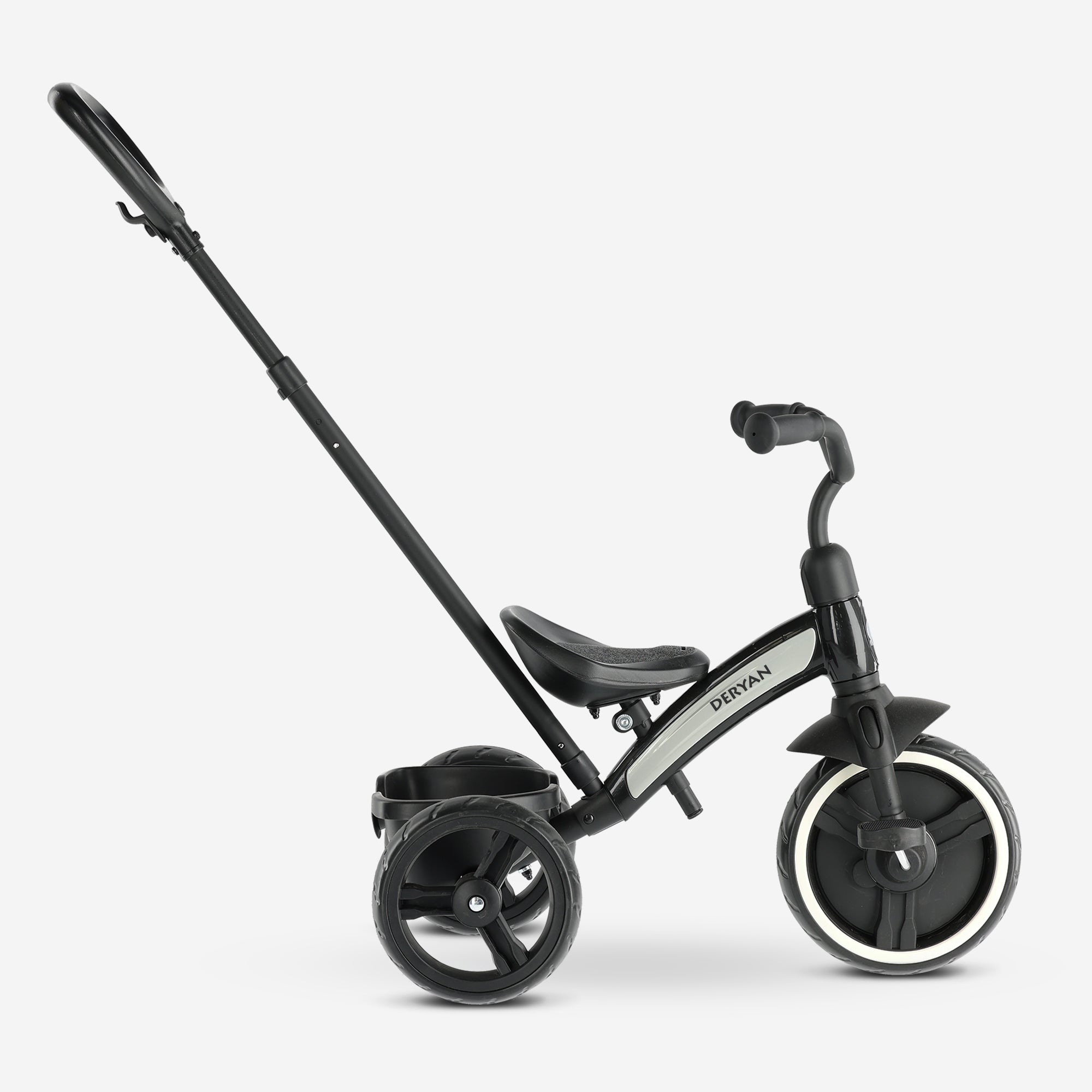 Willonin® Tricycle à 3 roues avec barre de poussée, Jaune vélo d'enfant Willonin® Tricycle à 3 roues avec barre de poussée, Jaune vélo d'enfant