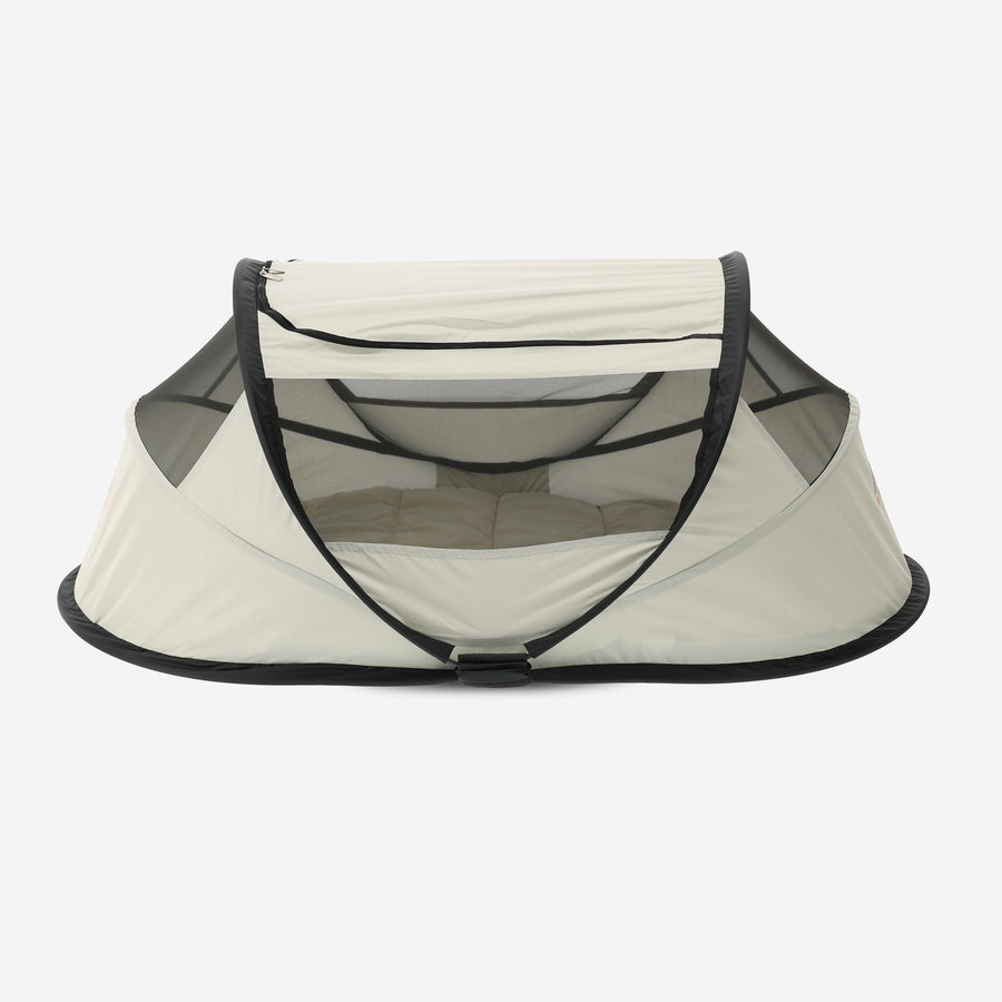 BabyBox: lettino da campeggio con tenda + copertina in cotone - Avorio