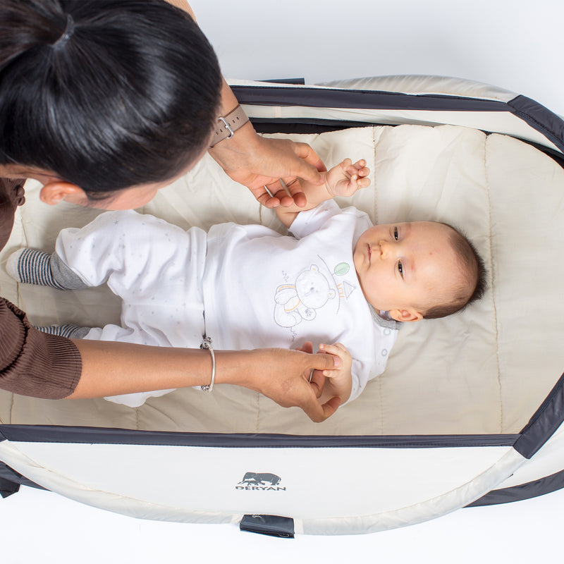 Baby-Campingbett – Creme
