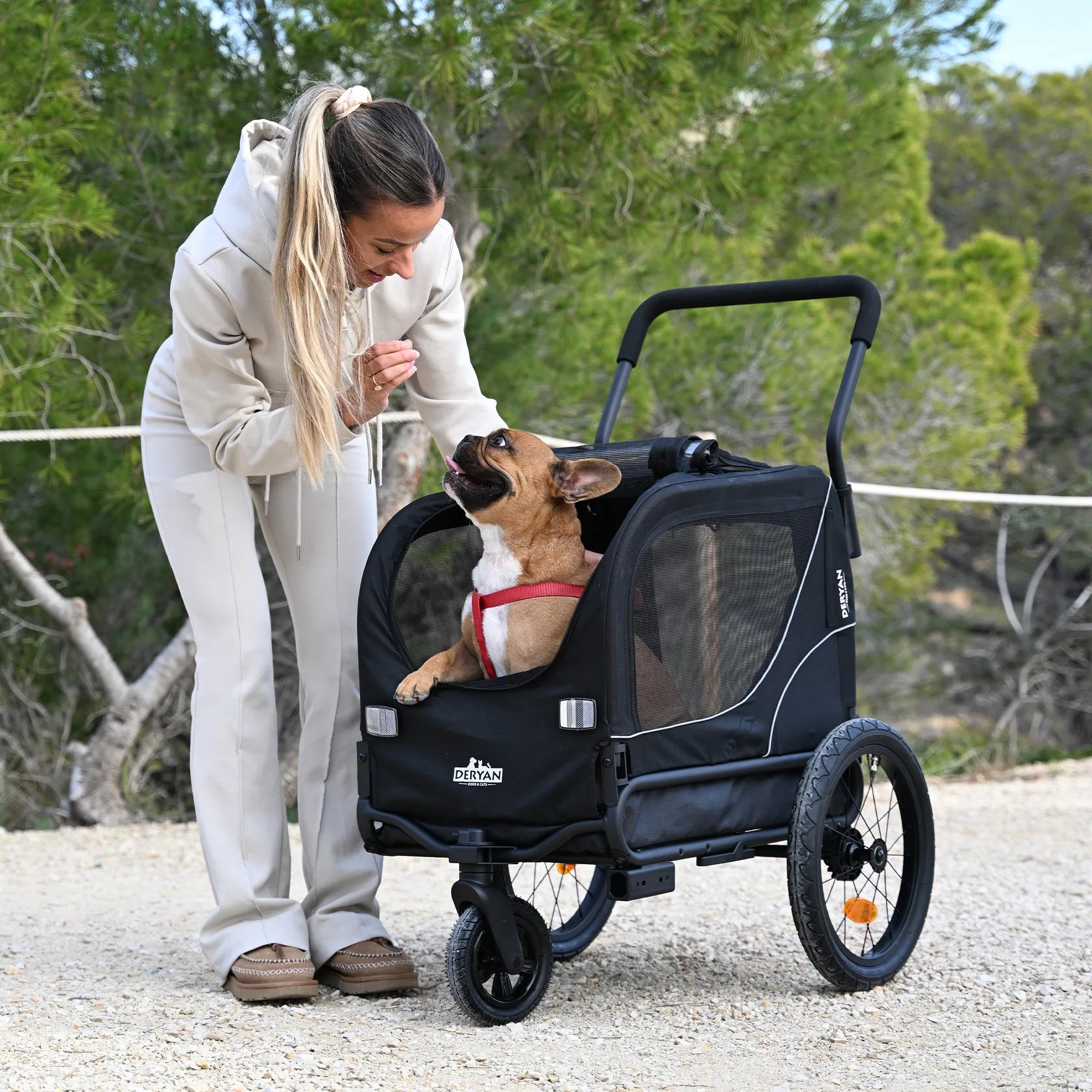 Dog Bike Trailer 2-in-1 – Foldable – Up to 20kg – Suitable for E-bikes