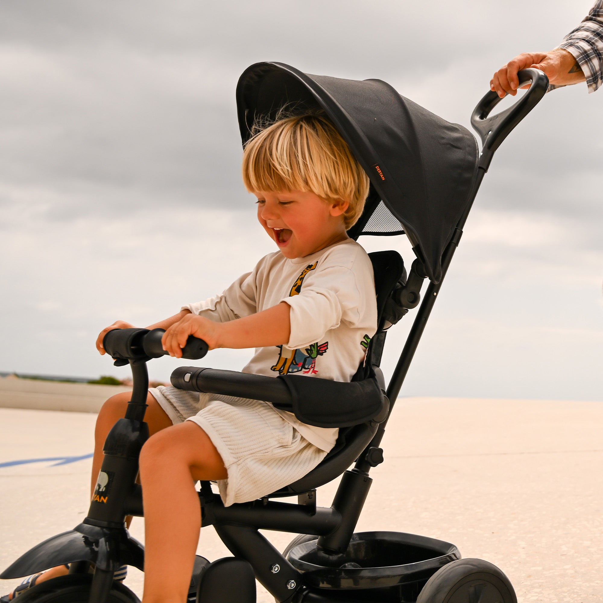 <tc>DERYAN</tc> Adventurer trehjulet cykel sort