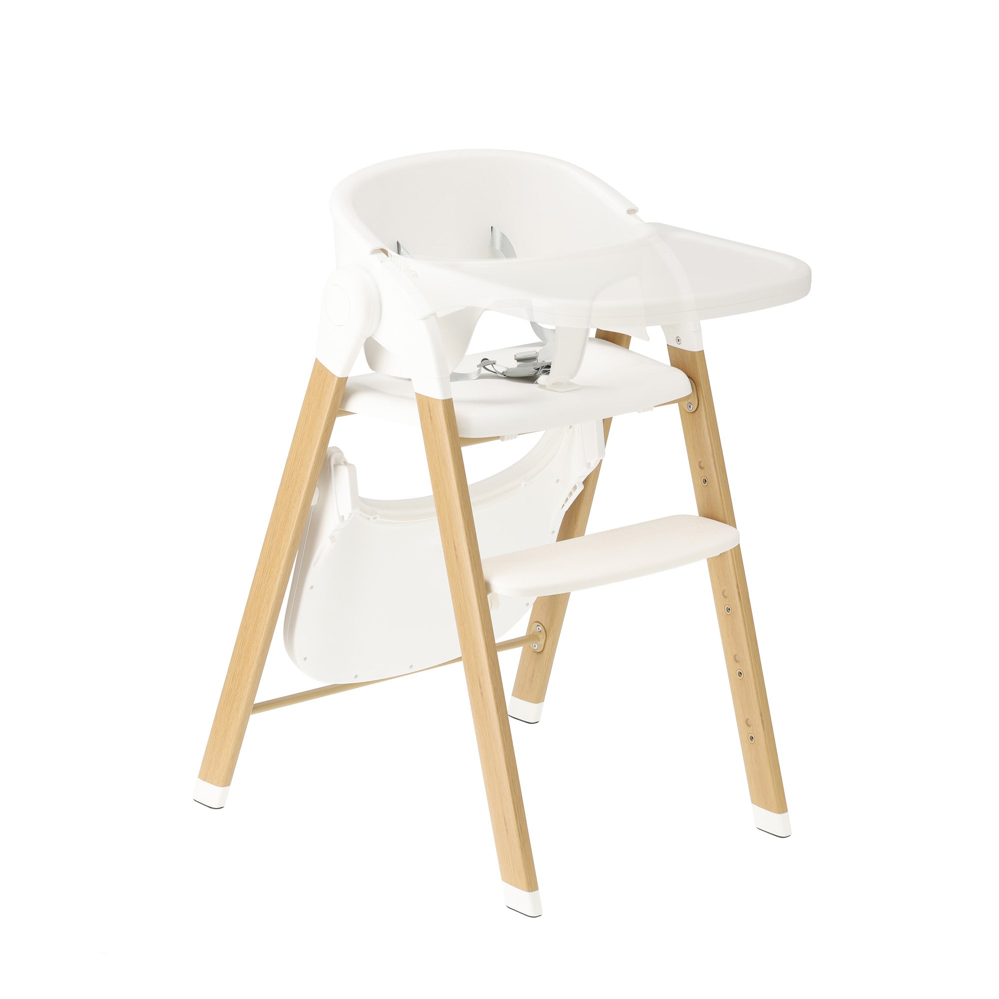 Luxury High Chair White / Wood