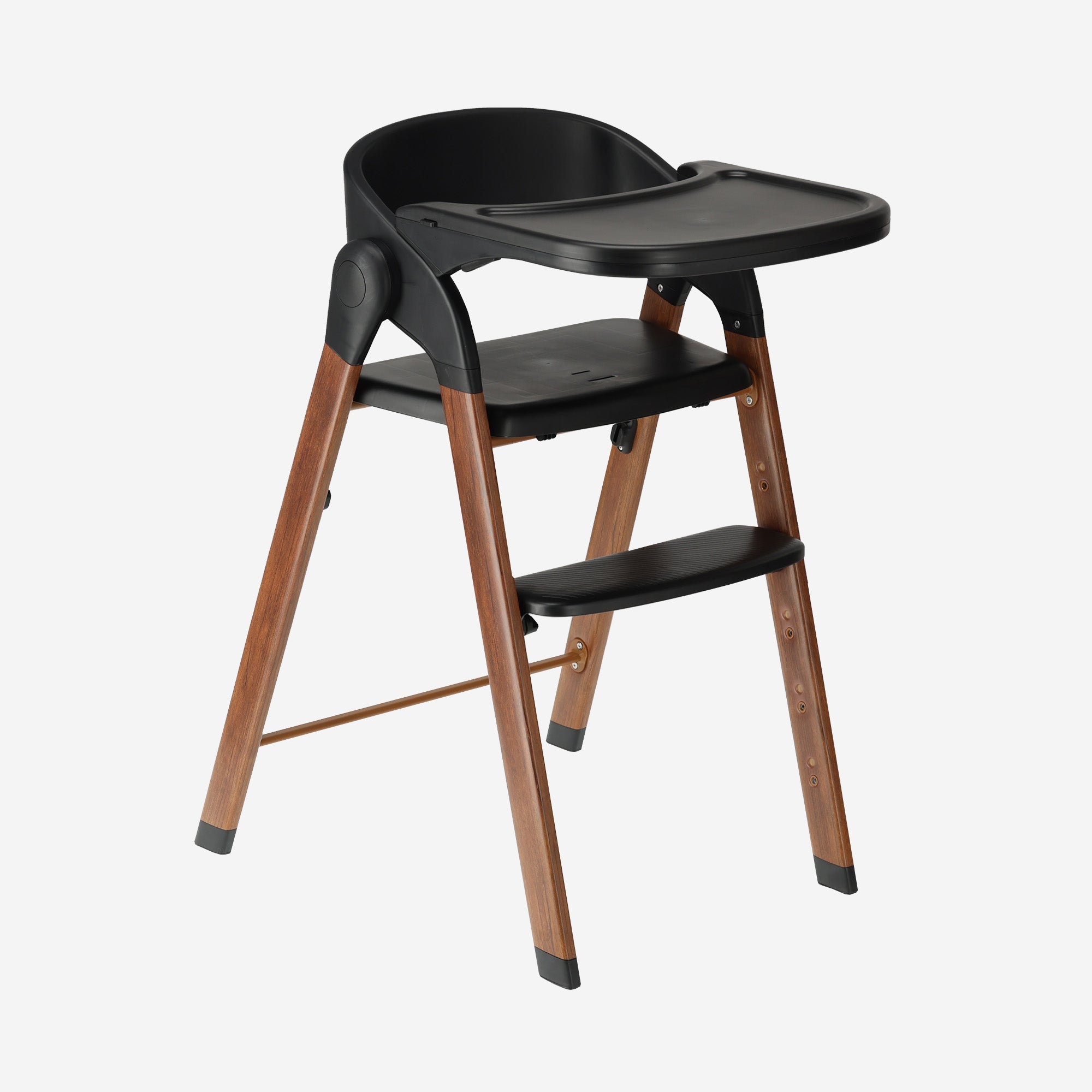 Luxury High Chair Black / Wood