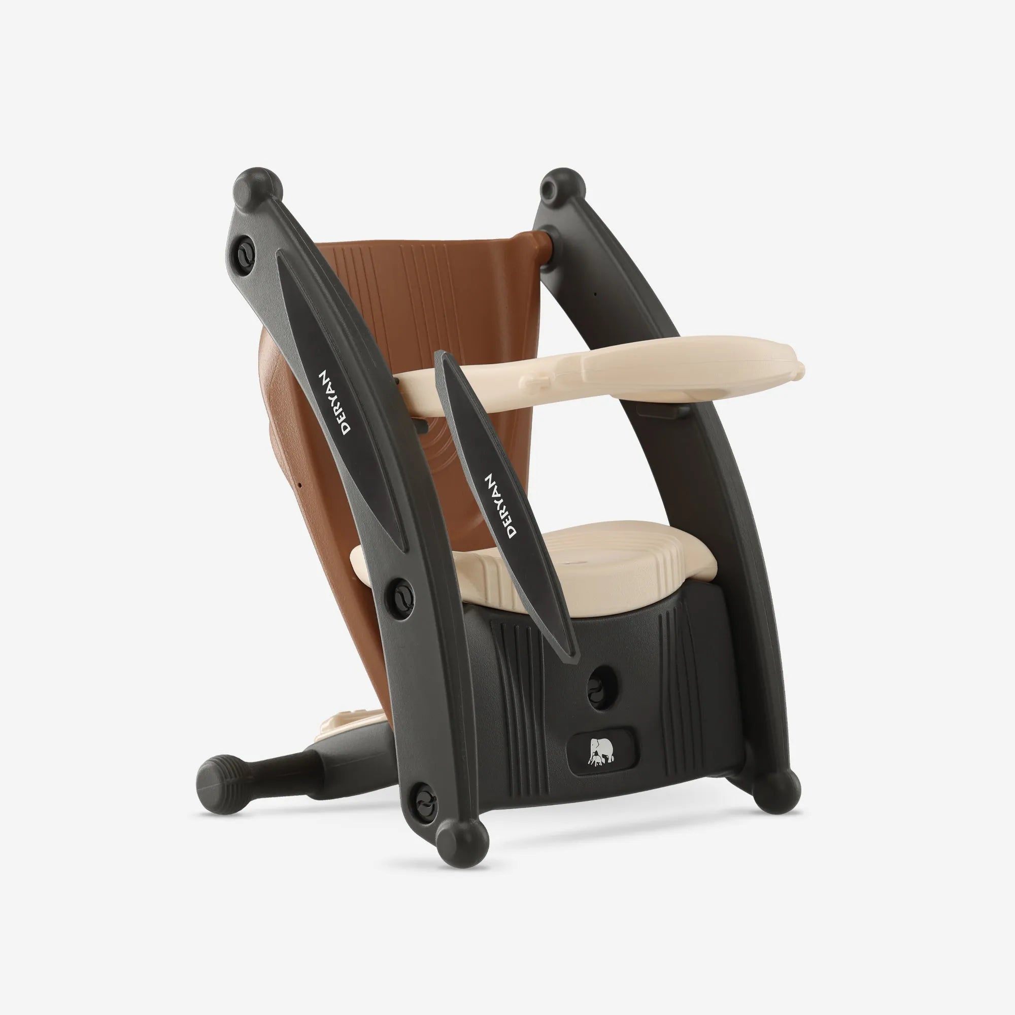 Tobi 2-i-1 Stol og Gyngestol - Brun/Krem