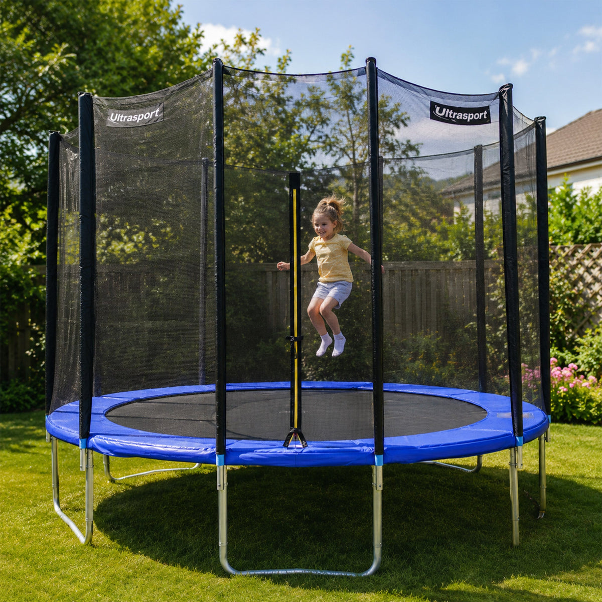 Ultrasport Trampoline Safety Net 305 cm - Trampoline Safety Net - Blue