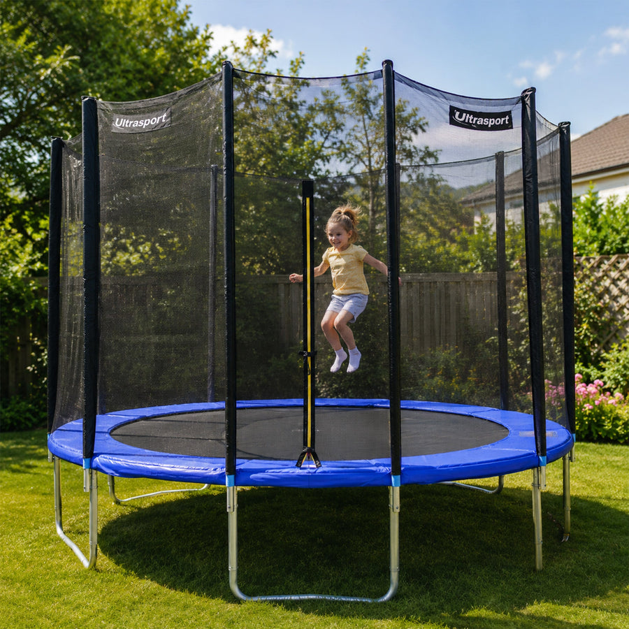 Ultrasport Trampoline Safety Net 305 cm - Trampoline Safety Net - Blue