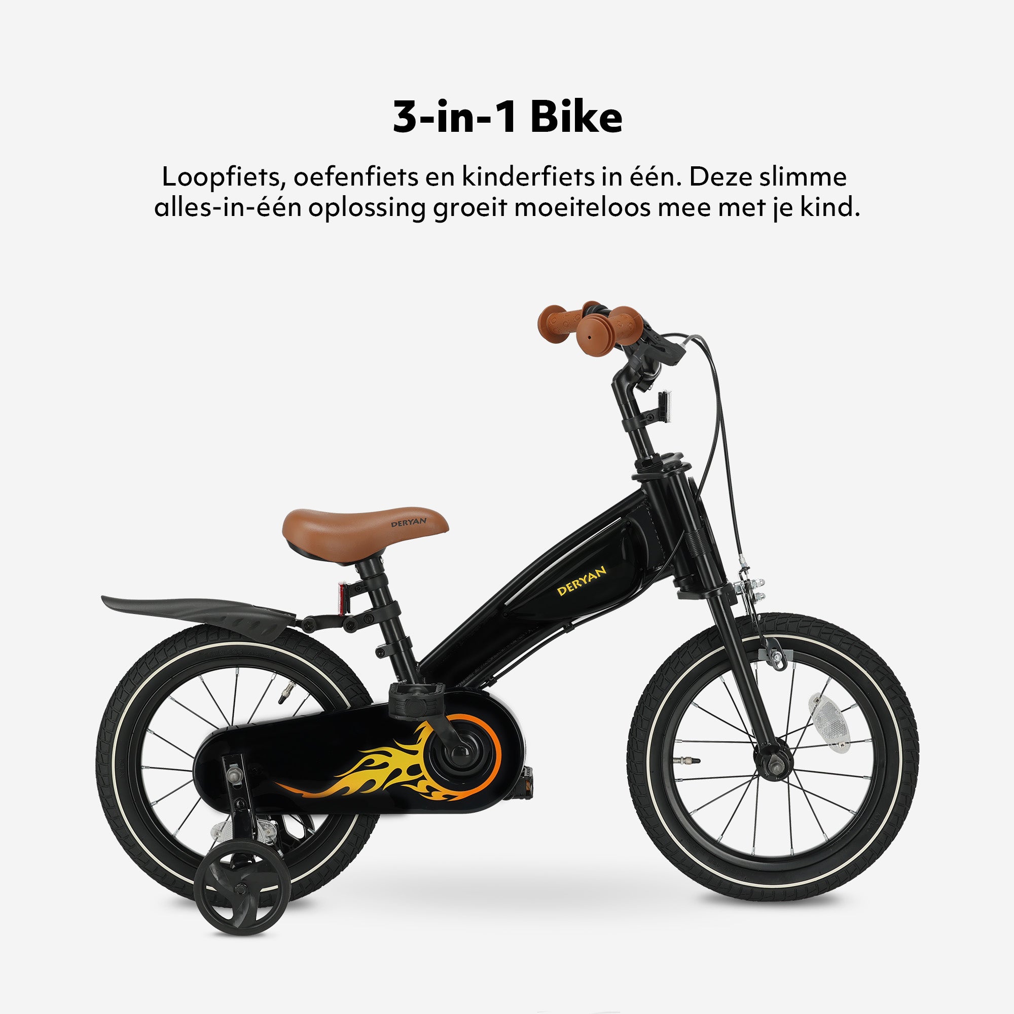 Turbo 3-in-1 Kinderfahrrad 14 Zoll