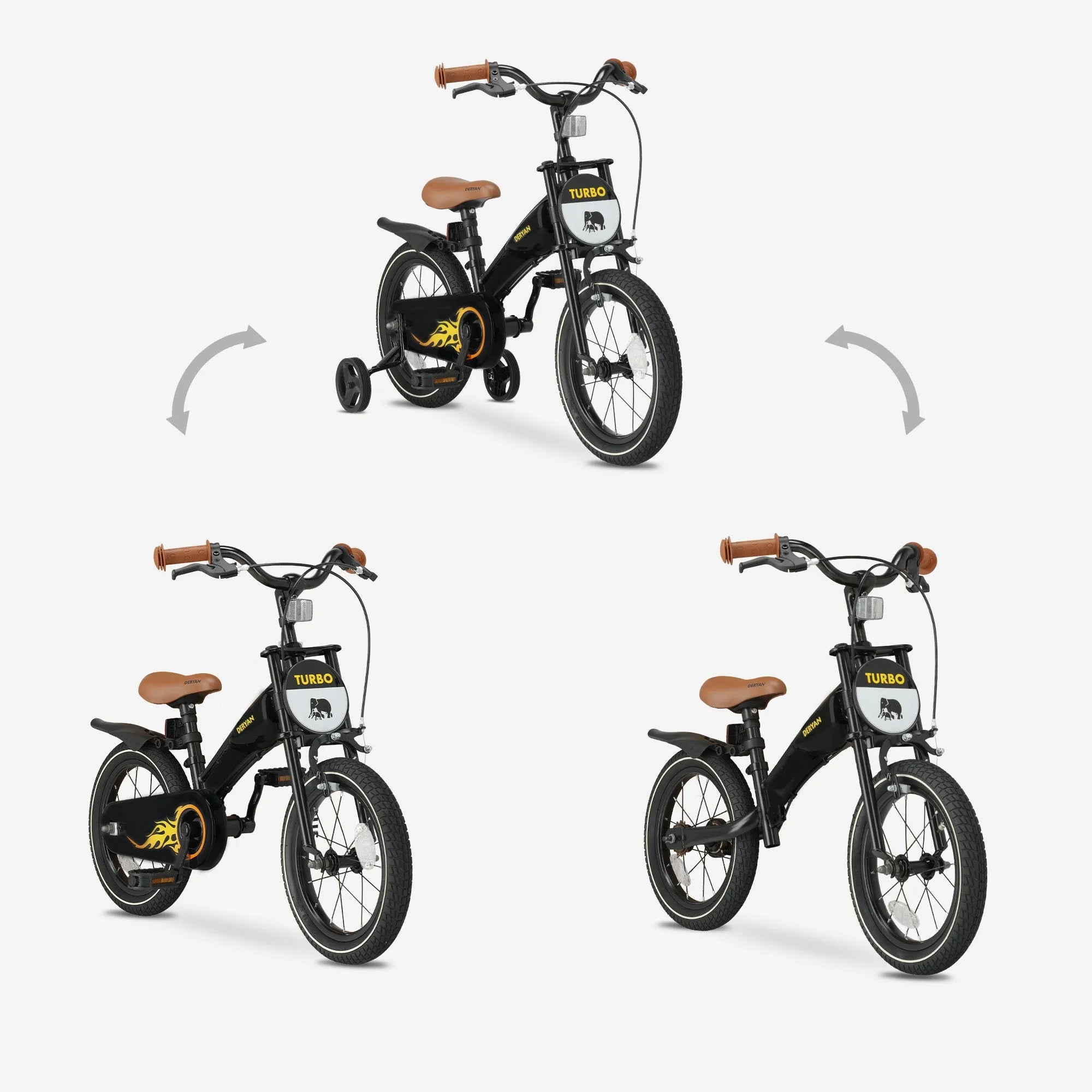 Turbo 3-in-1 Kids bicycle 14 inches