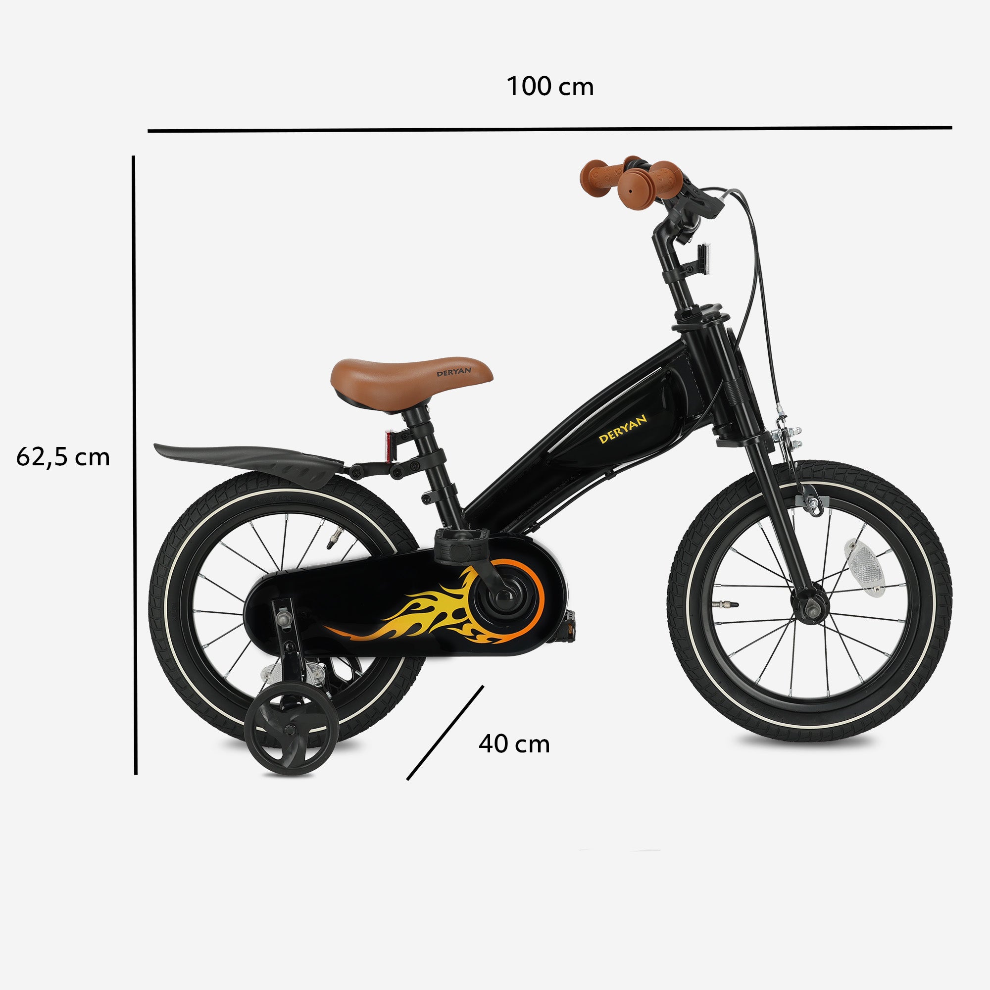kinderfahrrad 100cm Turbo 3-in-1 Kinderfahrrad 14 Zoll