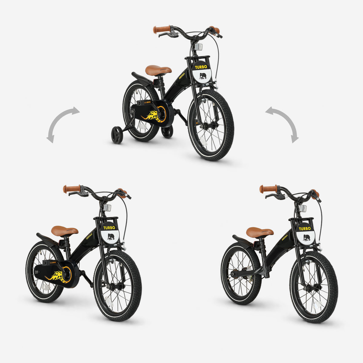 Turbo 3-in-1 Children's bike 16 inches