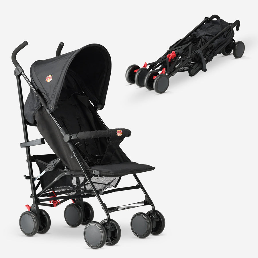 Umbrella Stroller - Adjustable Stroller - Up to 15 kg - Black