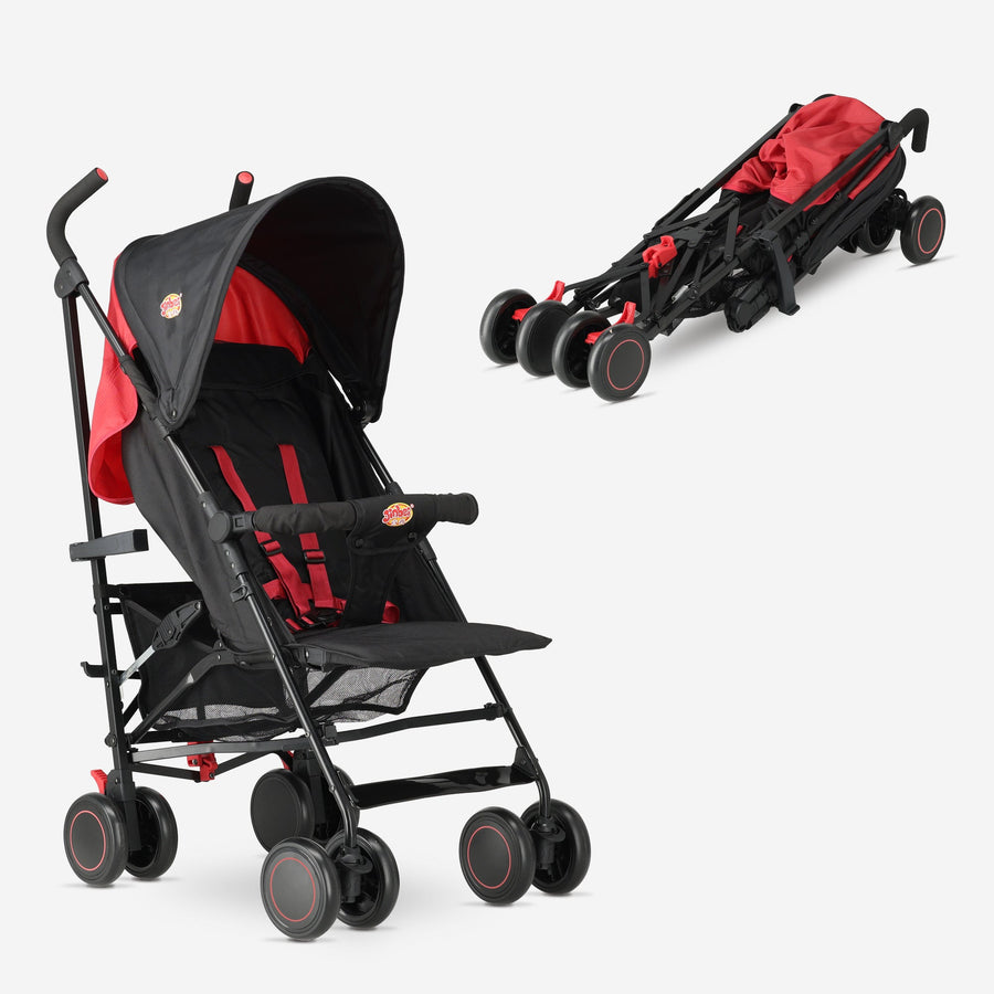 Umbrella Stroller - Adjustable Stroller - Up to 15 kg - Gray/Red